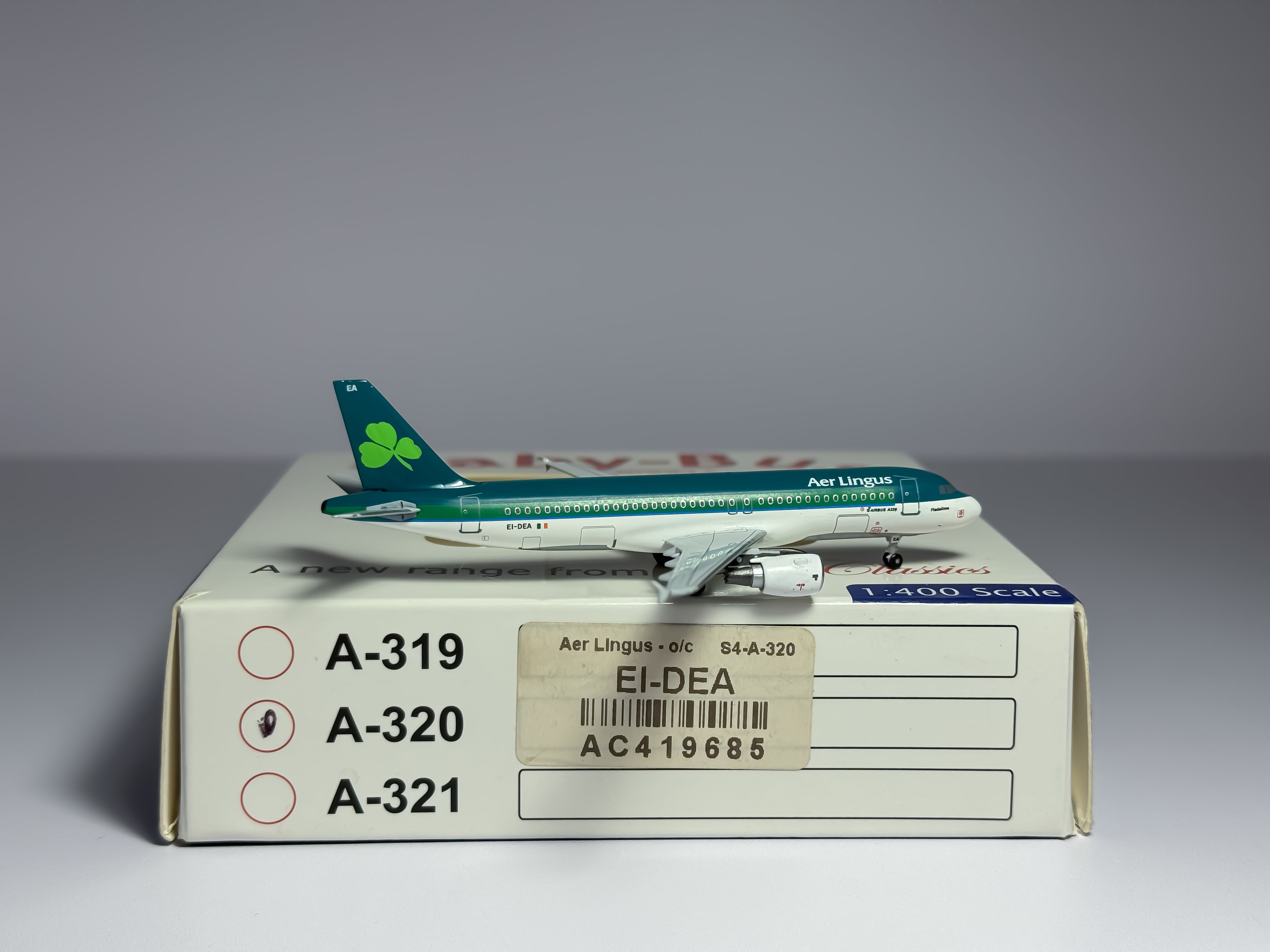 Aer Lingus Airbus A320 1:400 Aeroclassics EI-DEA (AC19685)