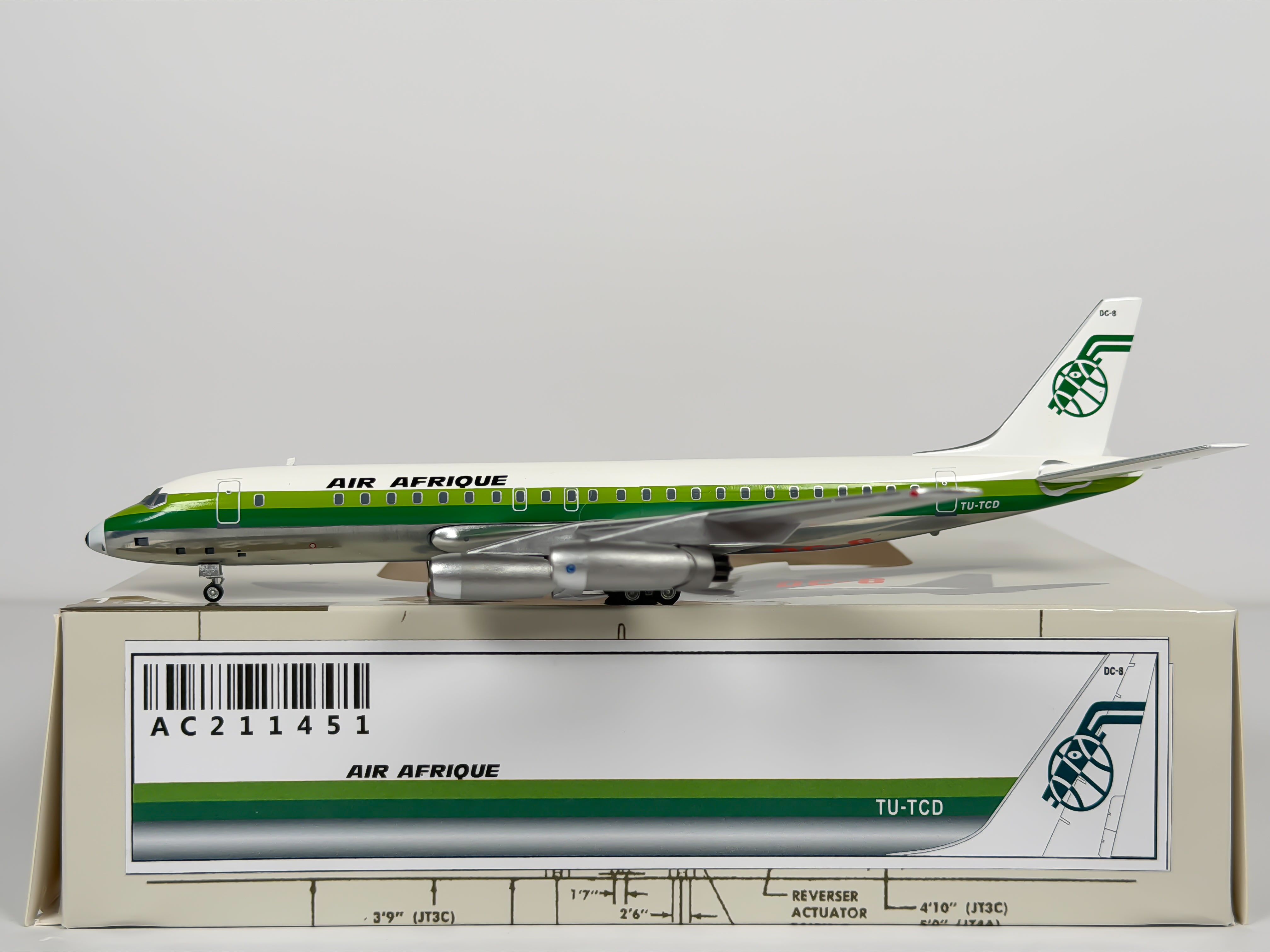 Air Afrique Douglas DC-8-30 1:200 Aeroclassics TU-TCD (AC211451)