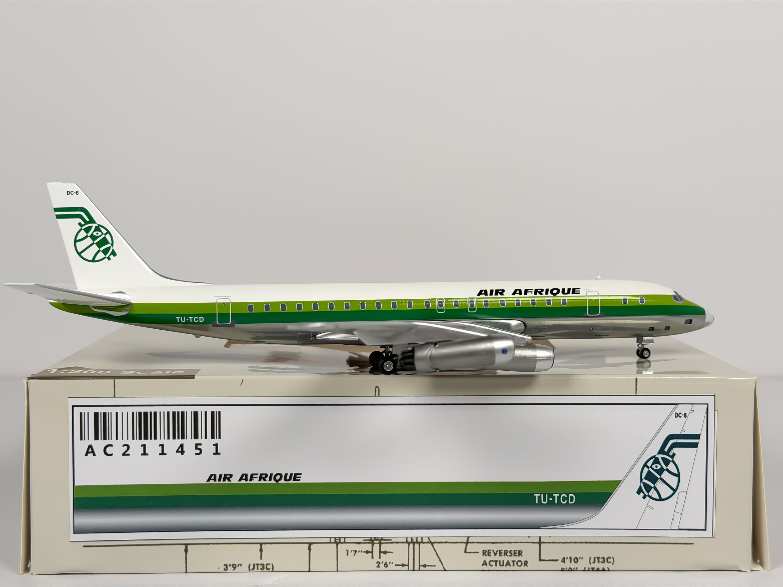 Air Afrique Douglas DC-8-30 1:200 Aeroclassics TU-TCD (AC211451)