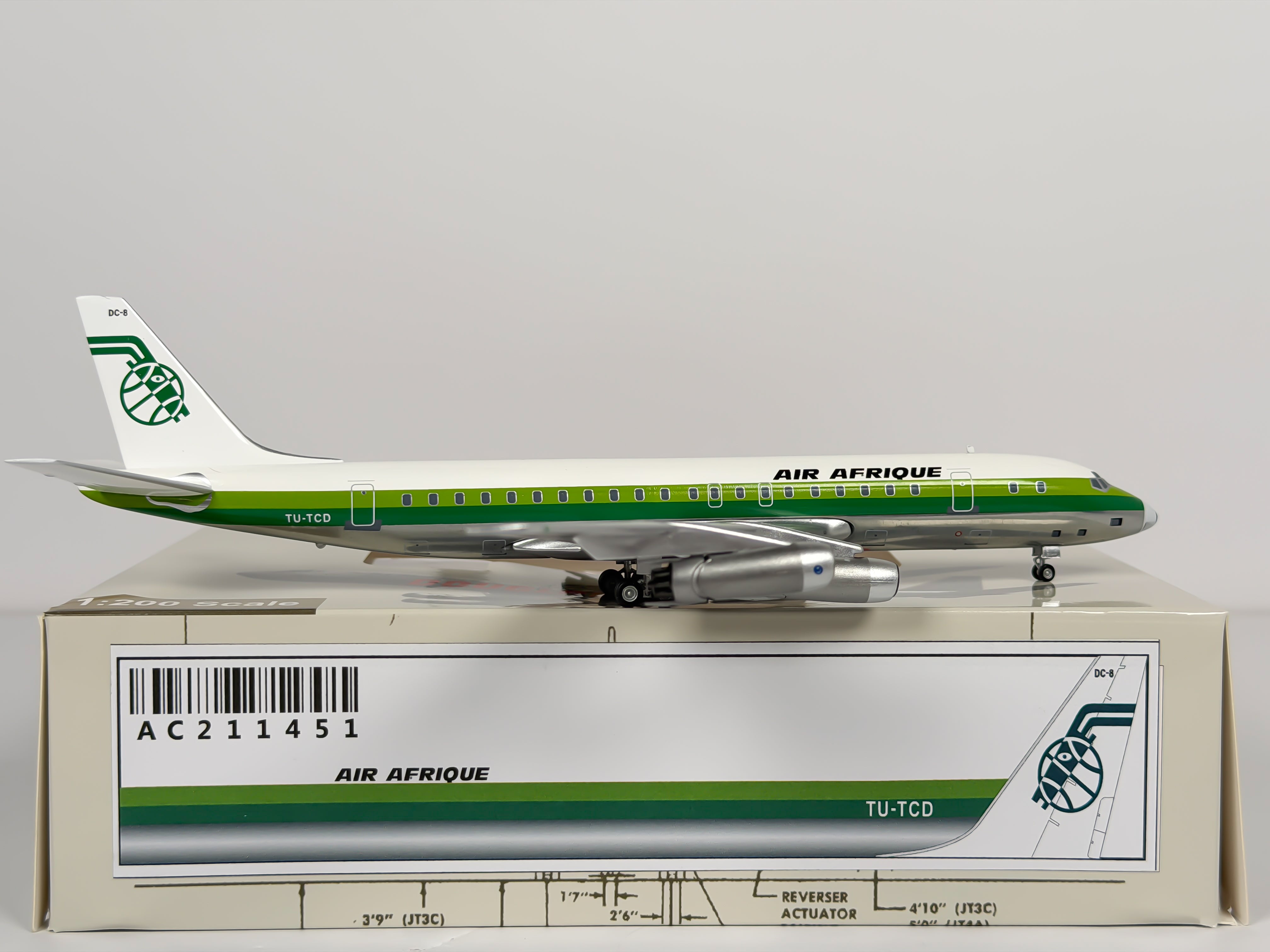 Air Afrique Douglas DC-8-30 1:200 Aeroclassics TU-TCD (AC211451)