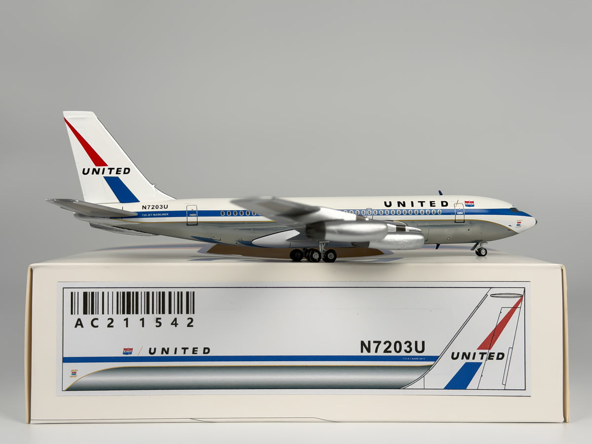 United Airlines Boeing 720 1:200 Aeroclassics N7203U (AC211542)