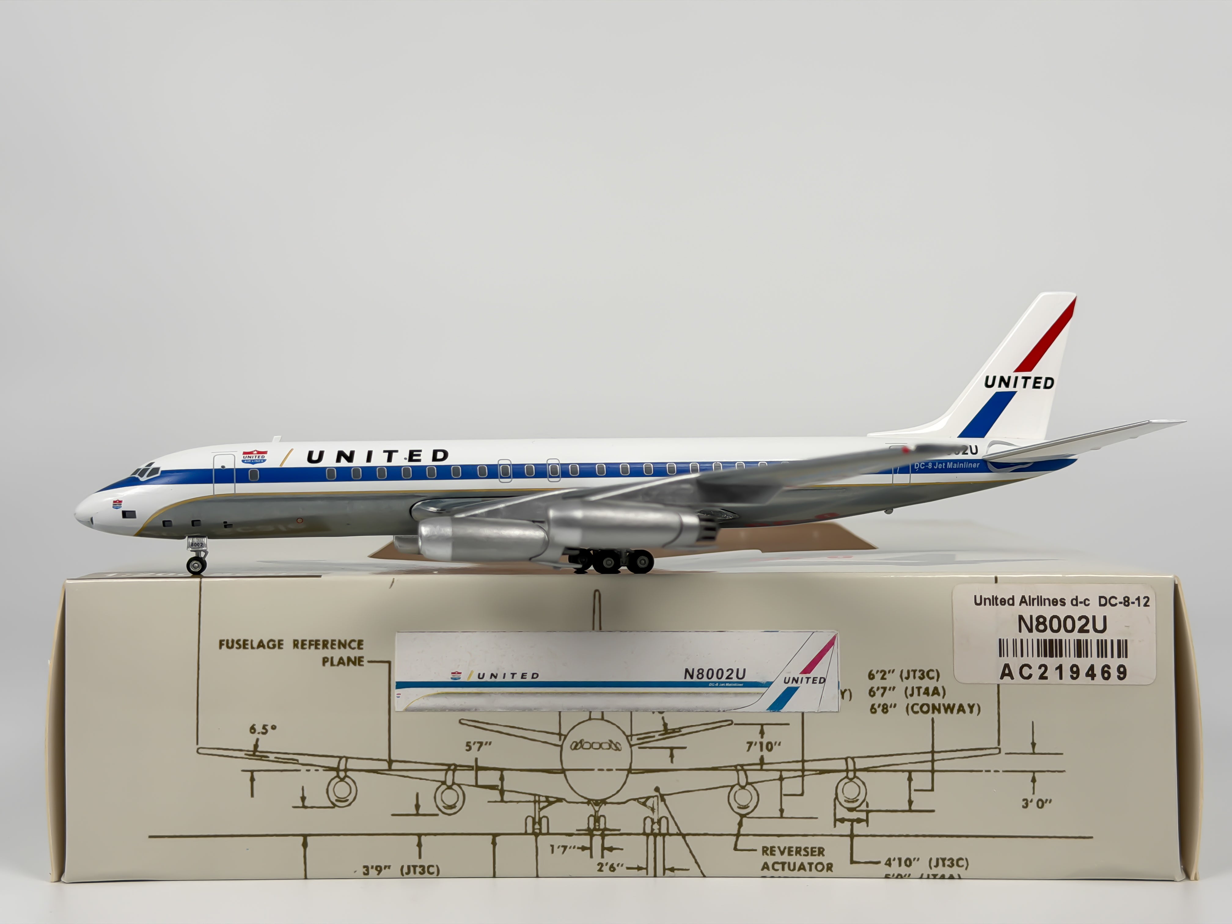 Douglas DC-8 Diecast Aircraft Models · Northeast Diecast