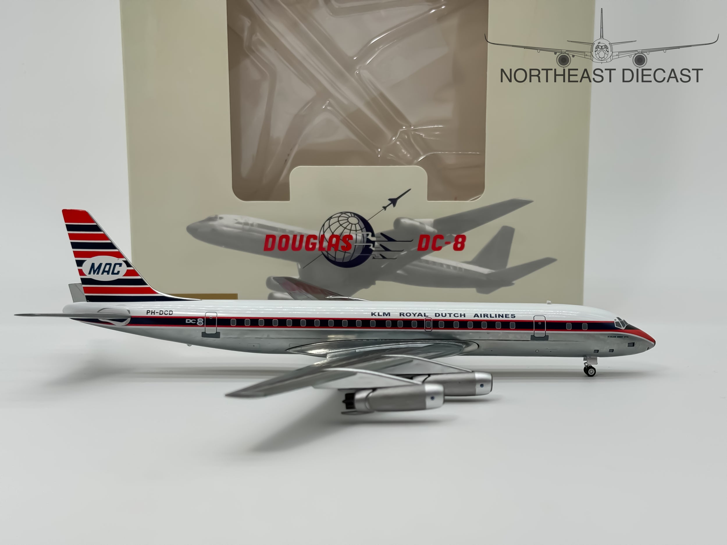 KLM Royal Dutch Douglas DC-8-30 1:200 Aeroclassics PH-DCD (AC219870)