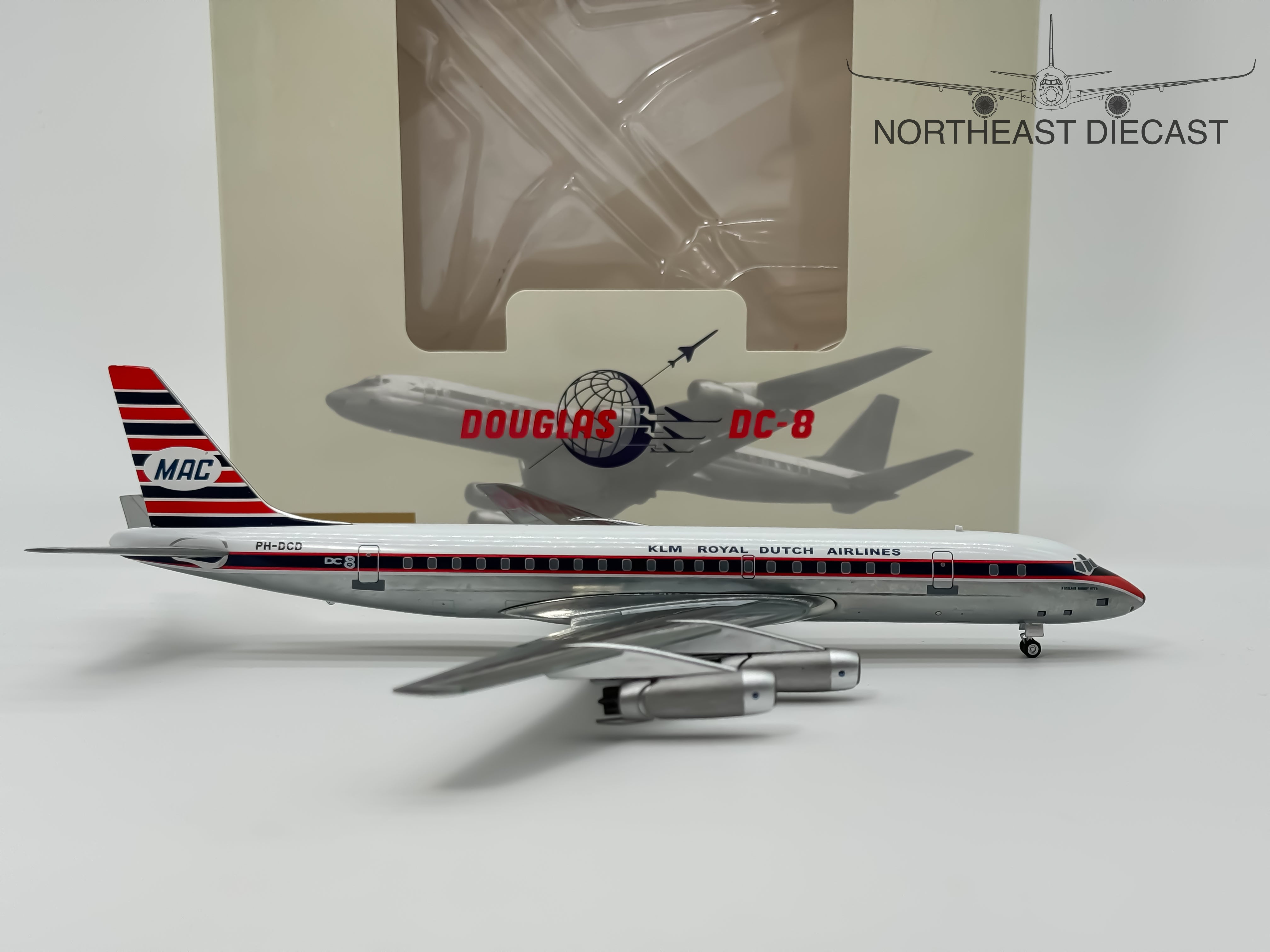 KLM Royal Dutch Douglas DC-8-30 1:200 Aeroclassics PH-DCD (AC219870)