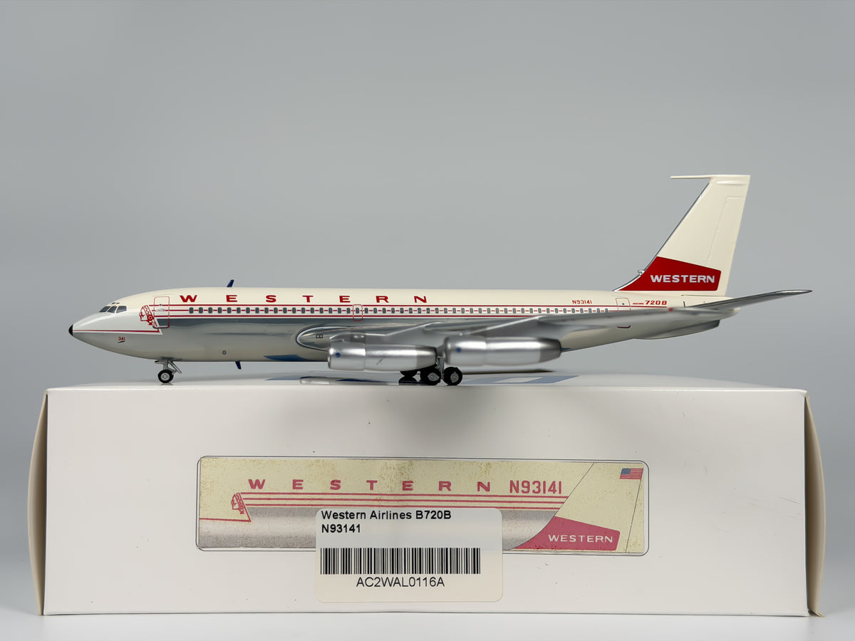 Western Airlines Boeing 720 1:200 AeroClassics N93141 (AC2WAL0116A)