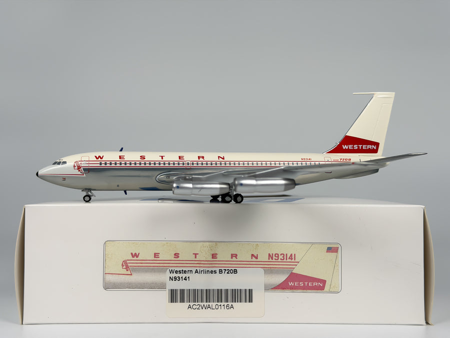 Western Airlines Boeing 720 1:200 AeroClassics N93141 (AC2WAL0116A)
