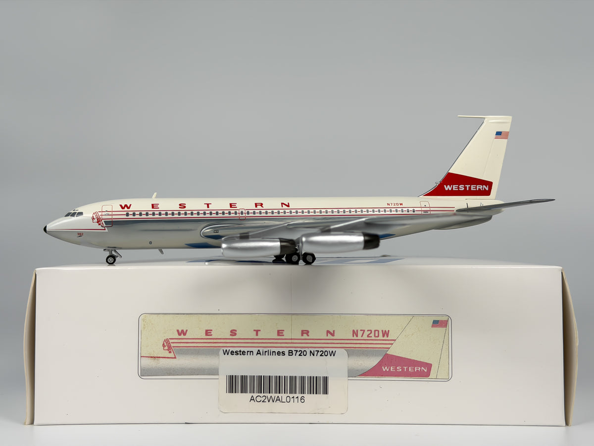 Western Airlines Boeing 720 1:200 AeroClassics N720W (AC2WAL0116)