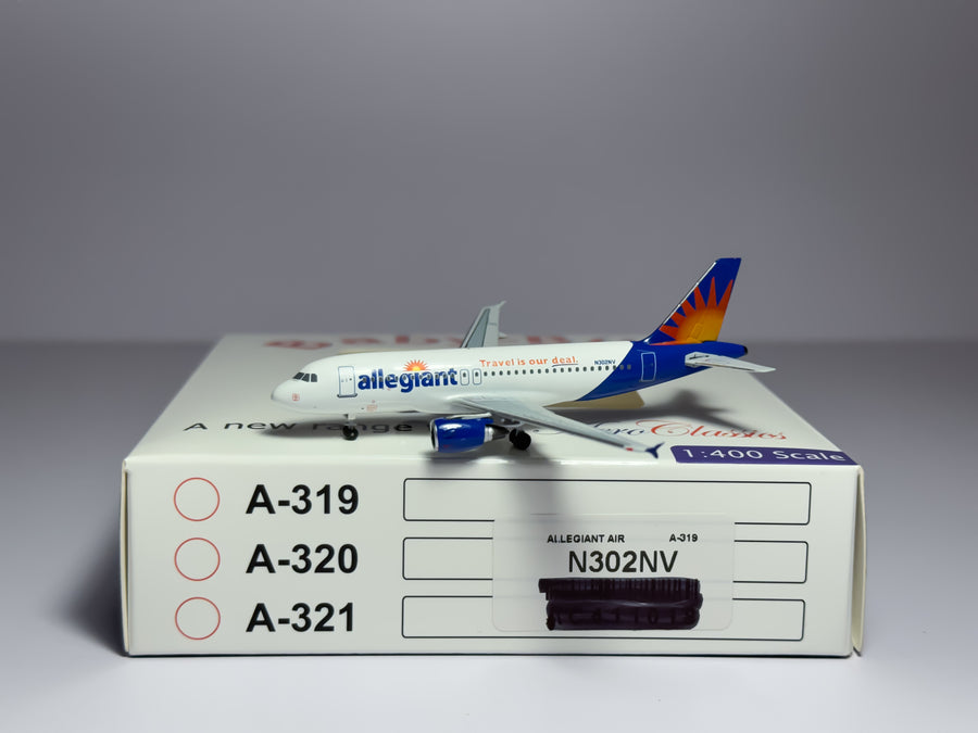 Allegiant Air Airbus A319 1:400 Aeroclassics N302NV (AC411018)