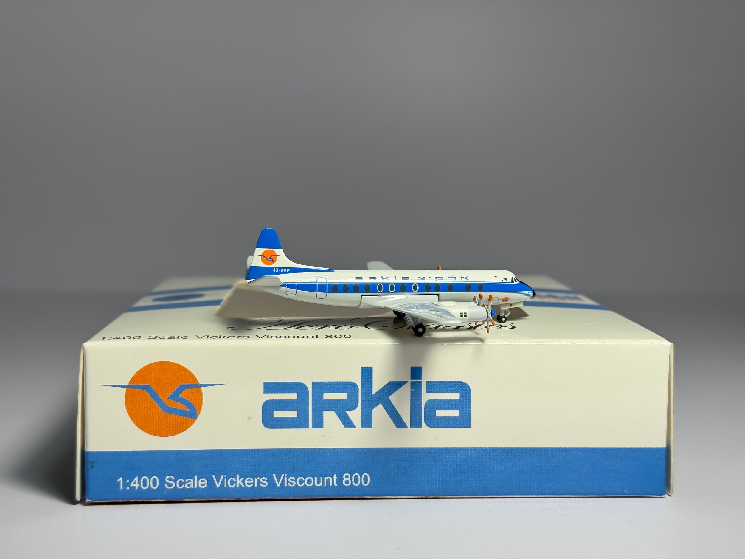 Arkia Israel Airlines Vickers Viscount 800 1:400 Aeroclassics 4X-AVF (AC411040F)
