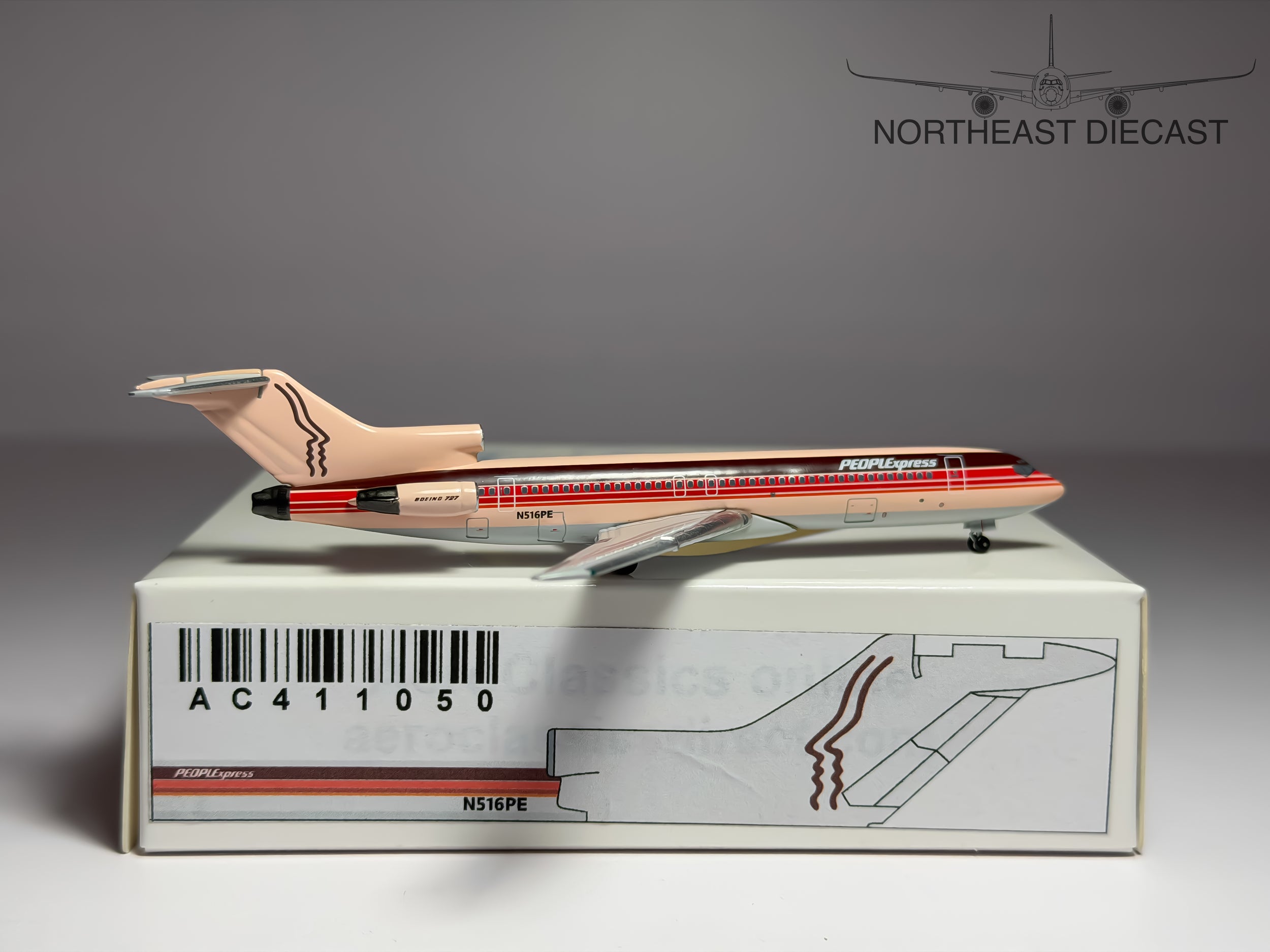 Peoples Express Boeing 727-200 1:400 Aeroclassics N516PE (AC411050)