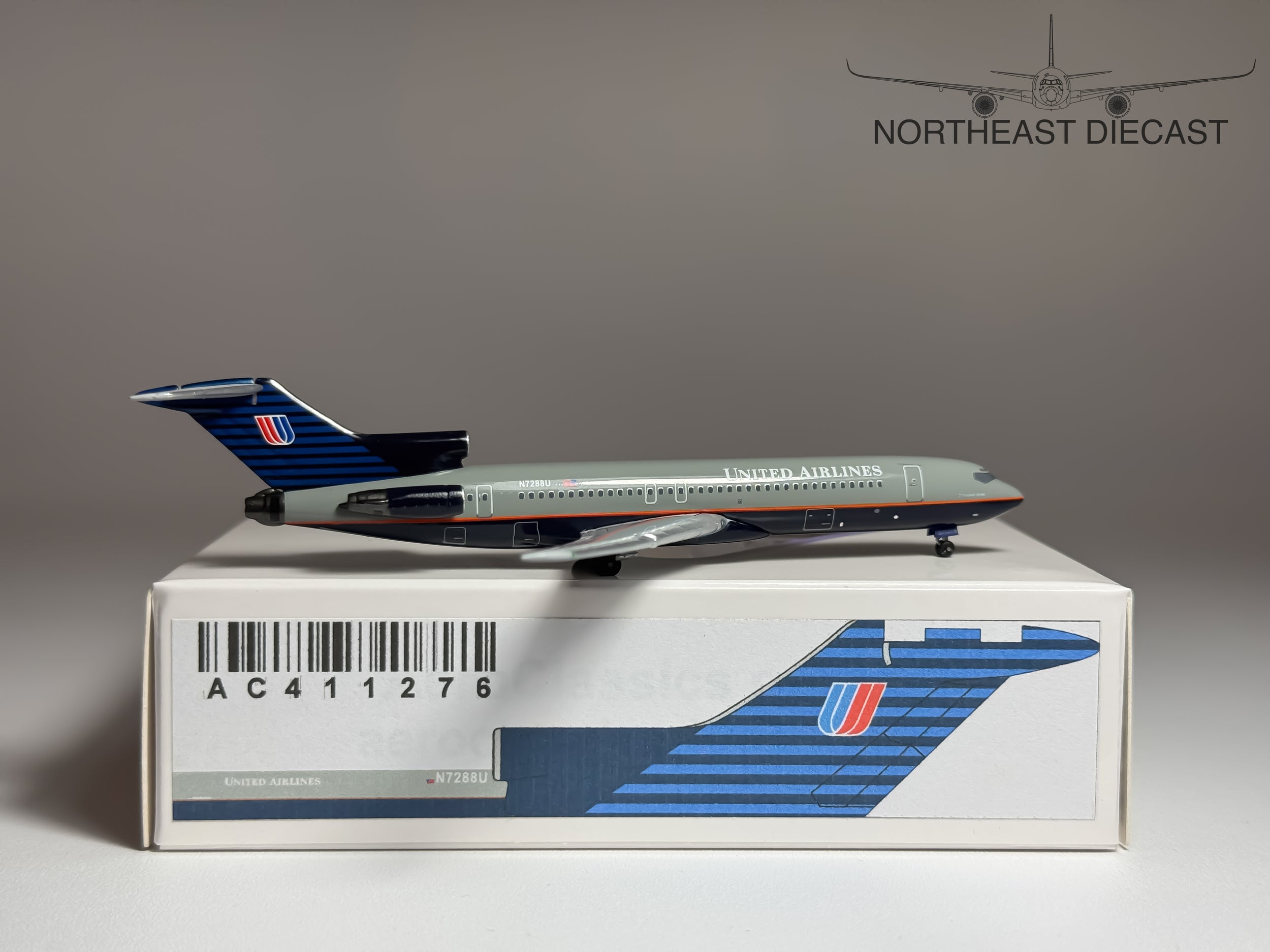 United Airlines Boeing 727-200 1:400 Aeroclassics N7288U (AC411276)