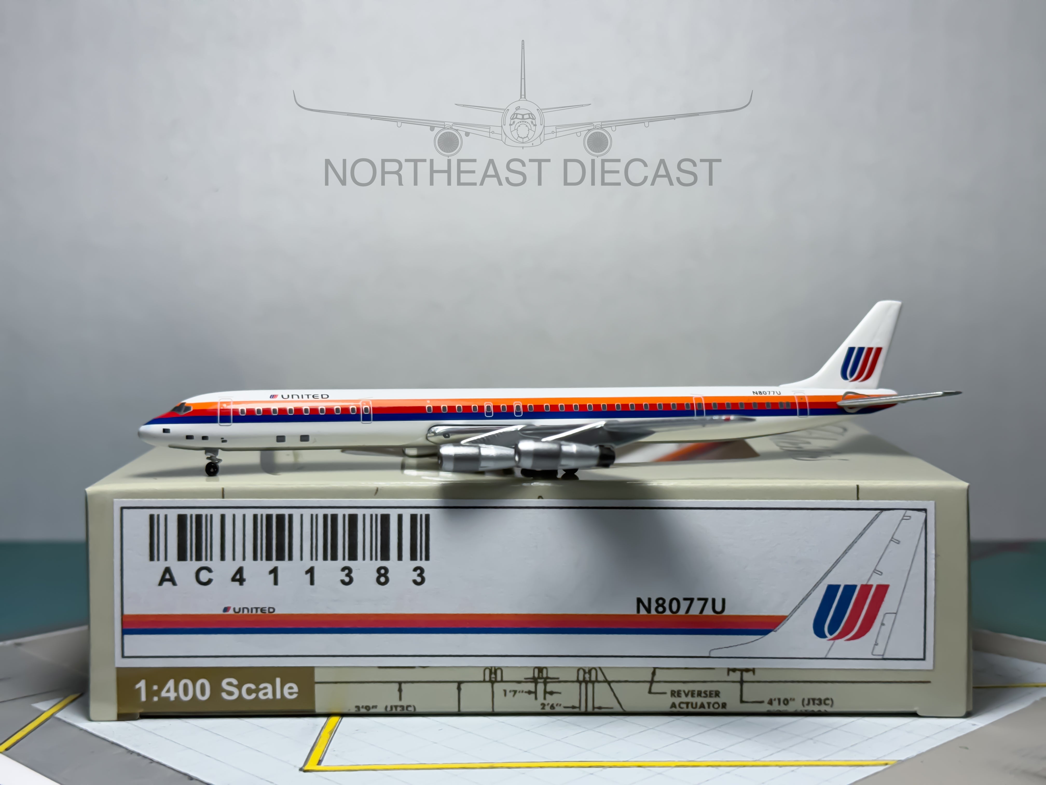 Douglas DC-8 Diecast Aircraft Models · Northeast Diecast
