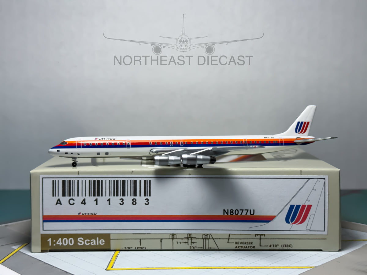 United Airlines Douglas DC-8-61 1:400 Aeroclassics N8077U (AC411383)