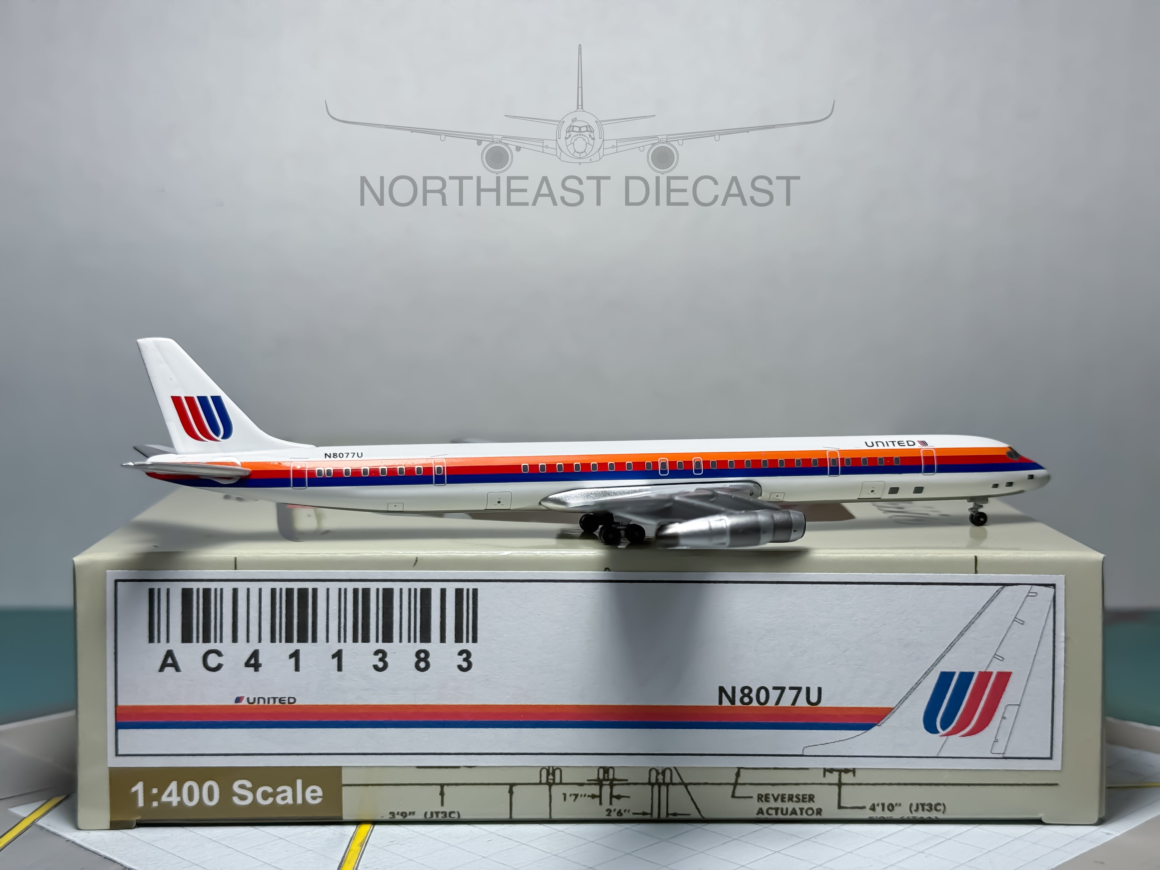 Douglas DC-8 Diecast Aircraft Models · Northeast Diecast