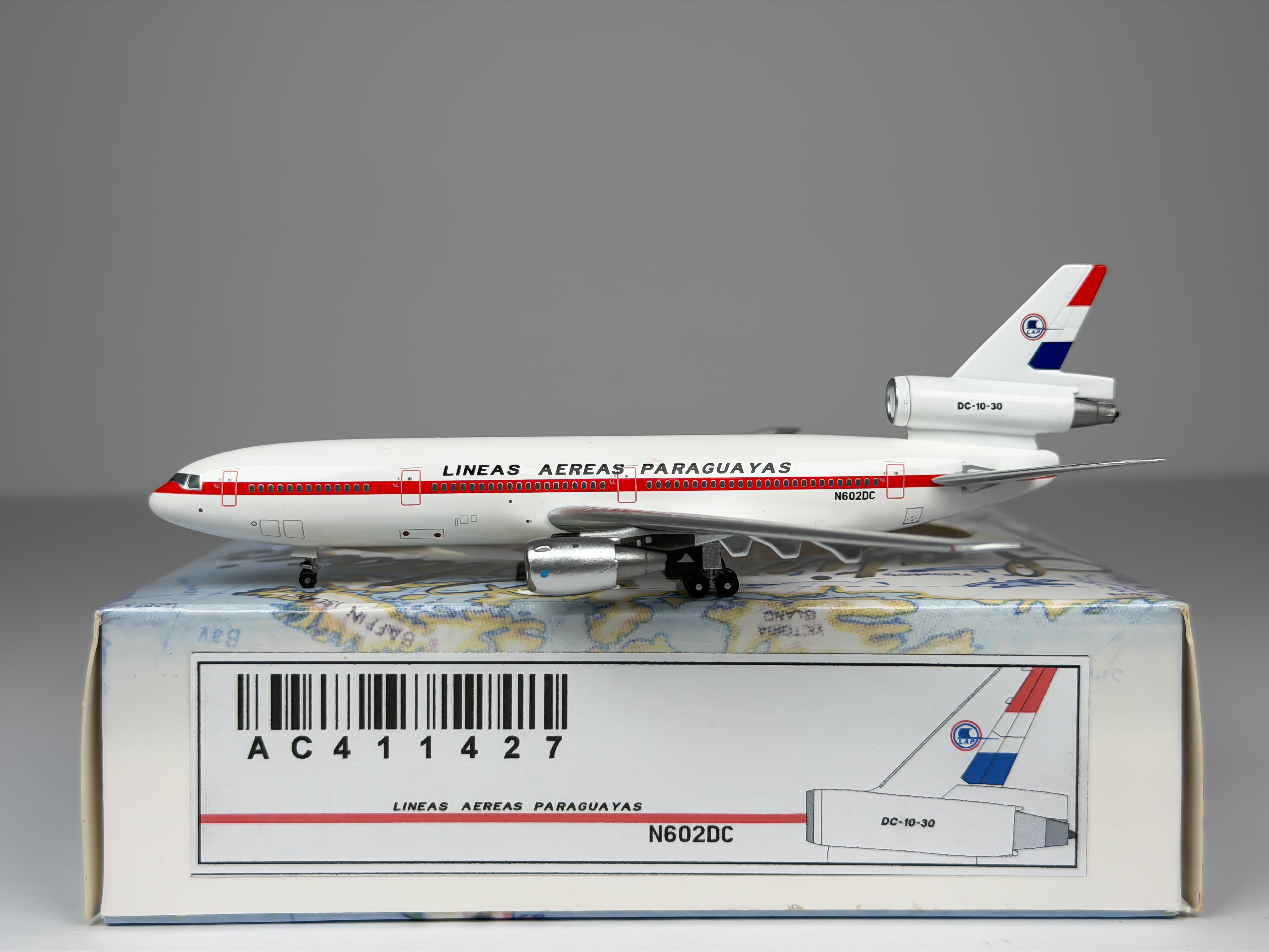 Lineas Aereas Paraguayas McDonnell Douglas DC-10-30 1:400 Aeroclassics N602DC (AC411427)