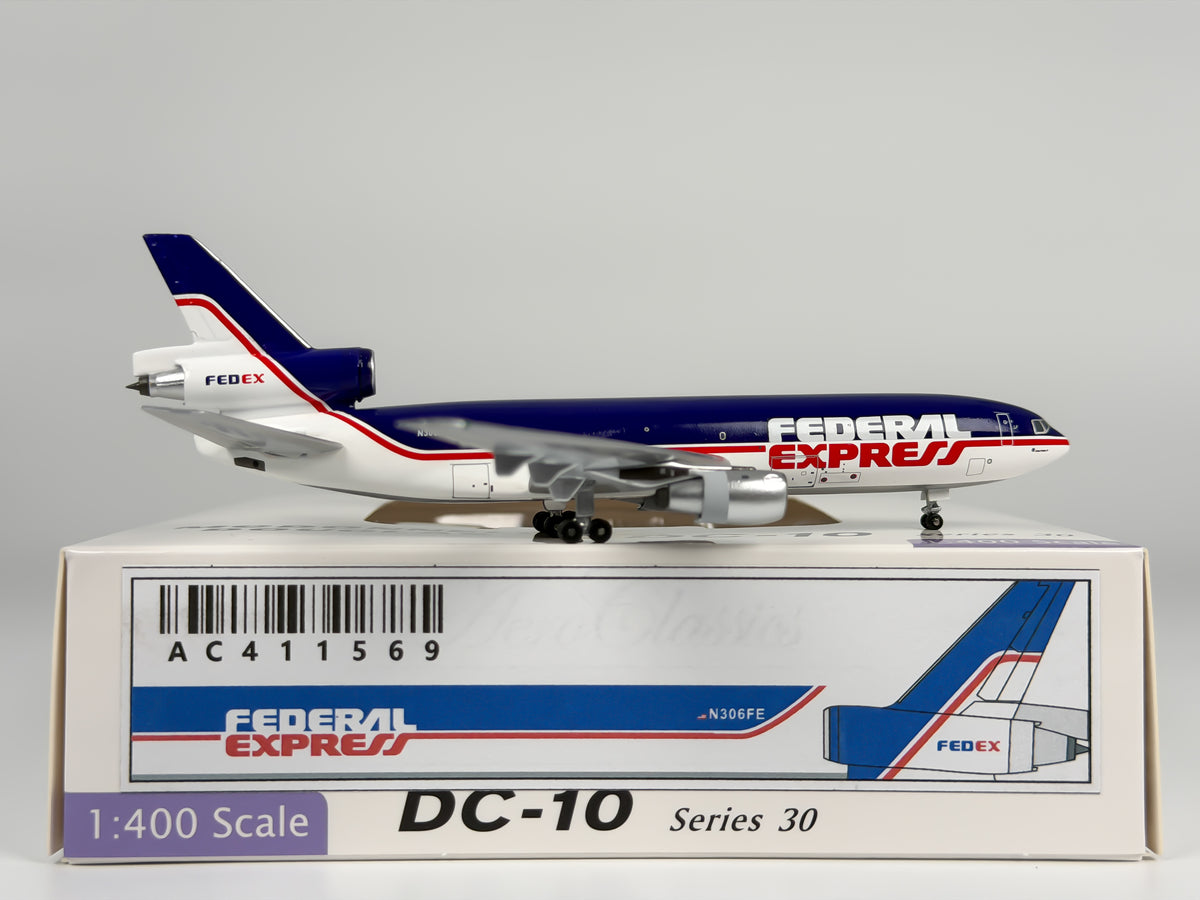 FedEx Express McDonnell Douglas DC-10-30F 1:400 Aeroclassics N306FE (AC411569)