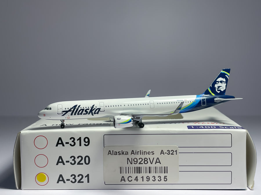 Alaska Airlines Airbus A321neo 1:400 Aeroclassics N928VA (AC419335)