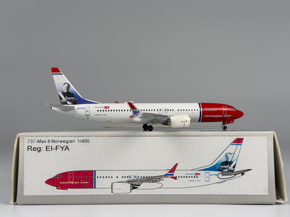 Norwegian Boeing 737 MAX 8 1:400 Aeroclassics EI-FYA (AC419351)