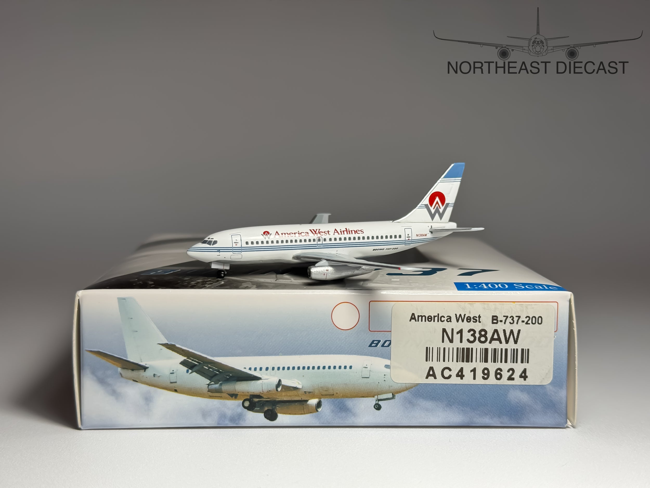 America West Boeing 737-200 1:400 Aeroclassics N138AW (AC419624A)