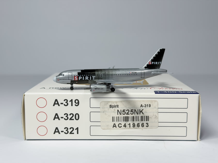 Spirit Airlines Airbus A319 1:400 Aeroclassics N525NK (AC419663)
