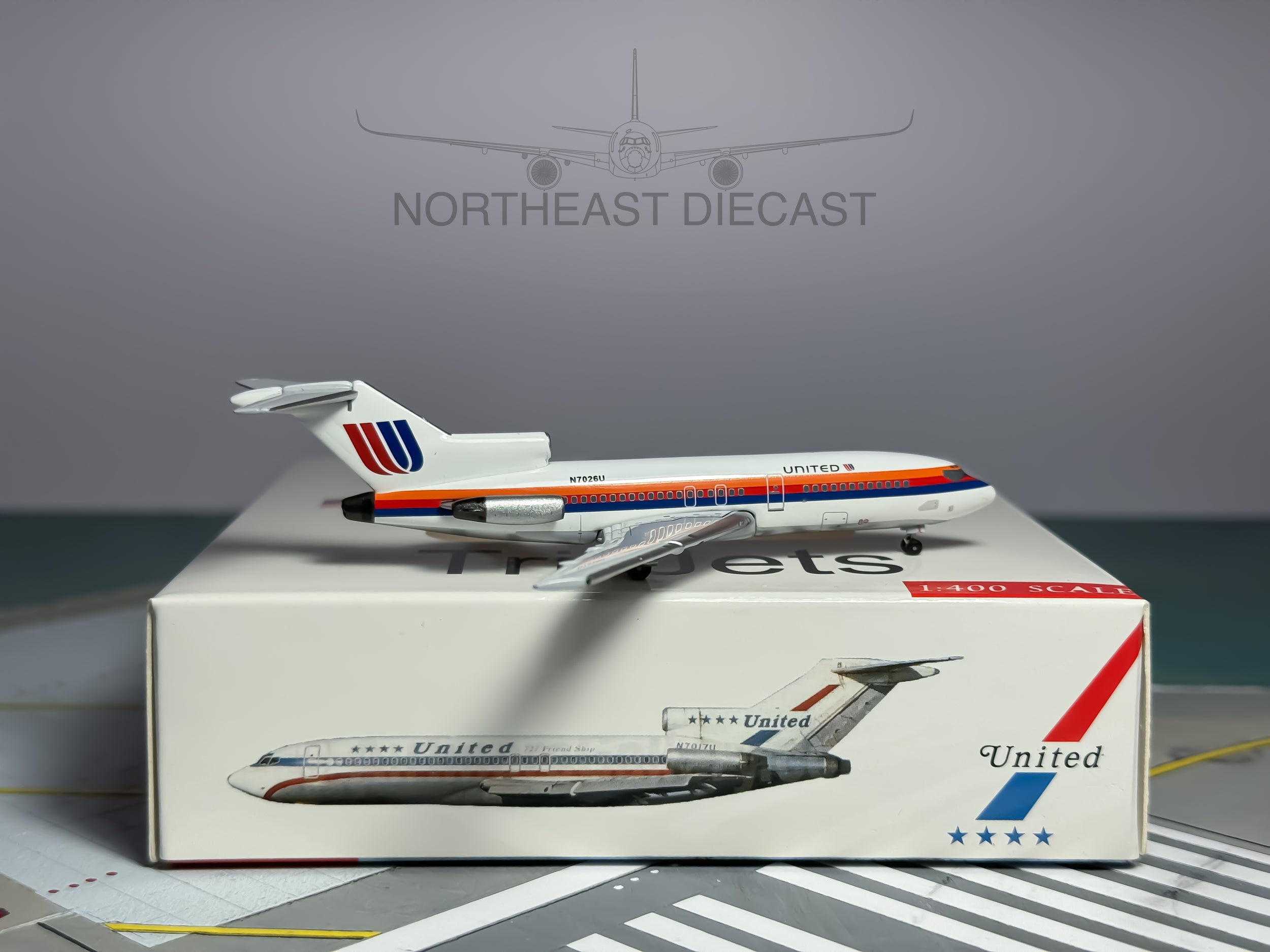 United Airlines Boeing 727-100 1:400 Aeroclassics N7026U (AC419764)