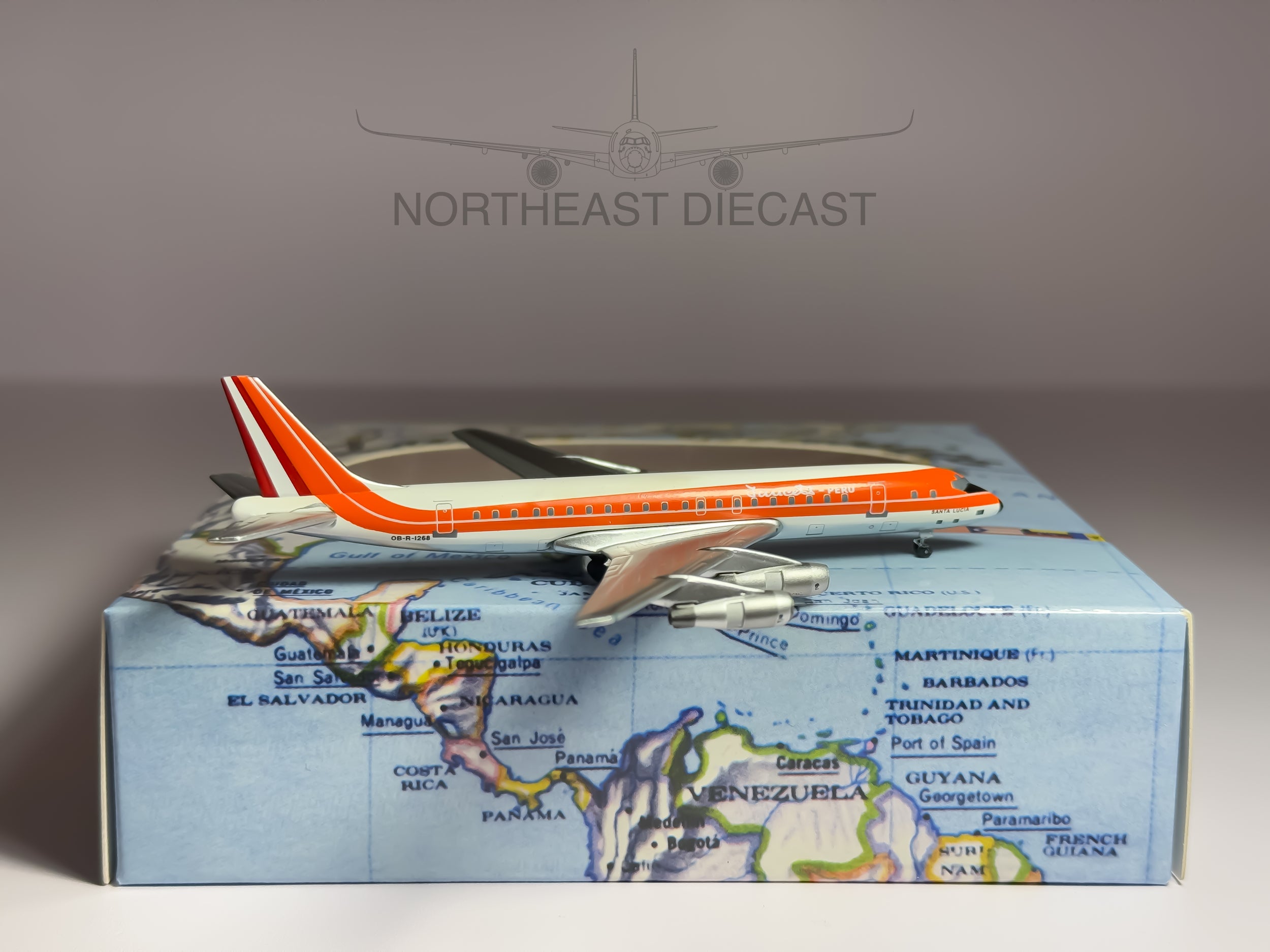 Faucett Peru Douglas DC-8-50 1:400 Aeroclassics OB-R-1268 (AC419840)
