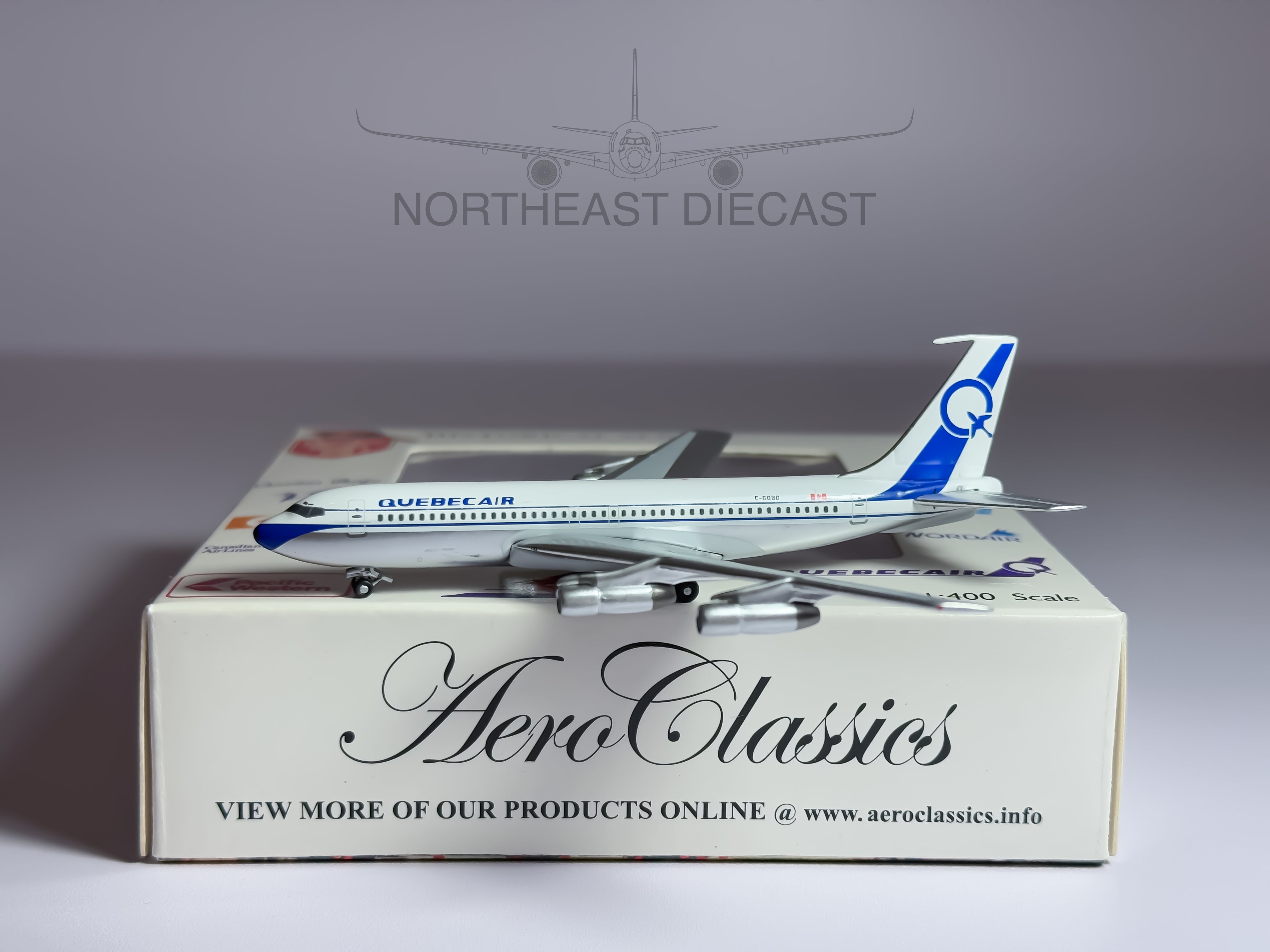 Quebecair Douglas DC-8-50F 1:400 Aeroclassics C-GQBG (AC419934)