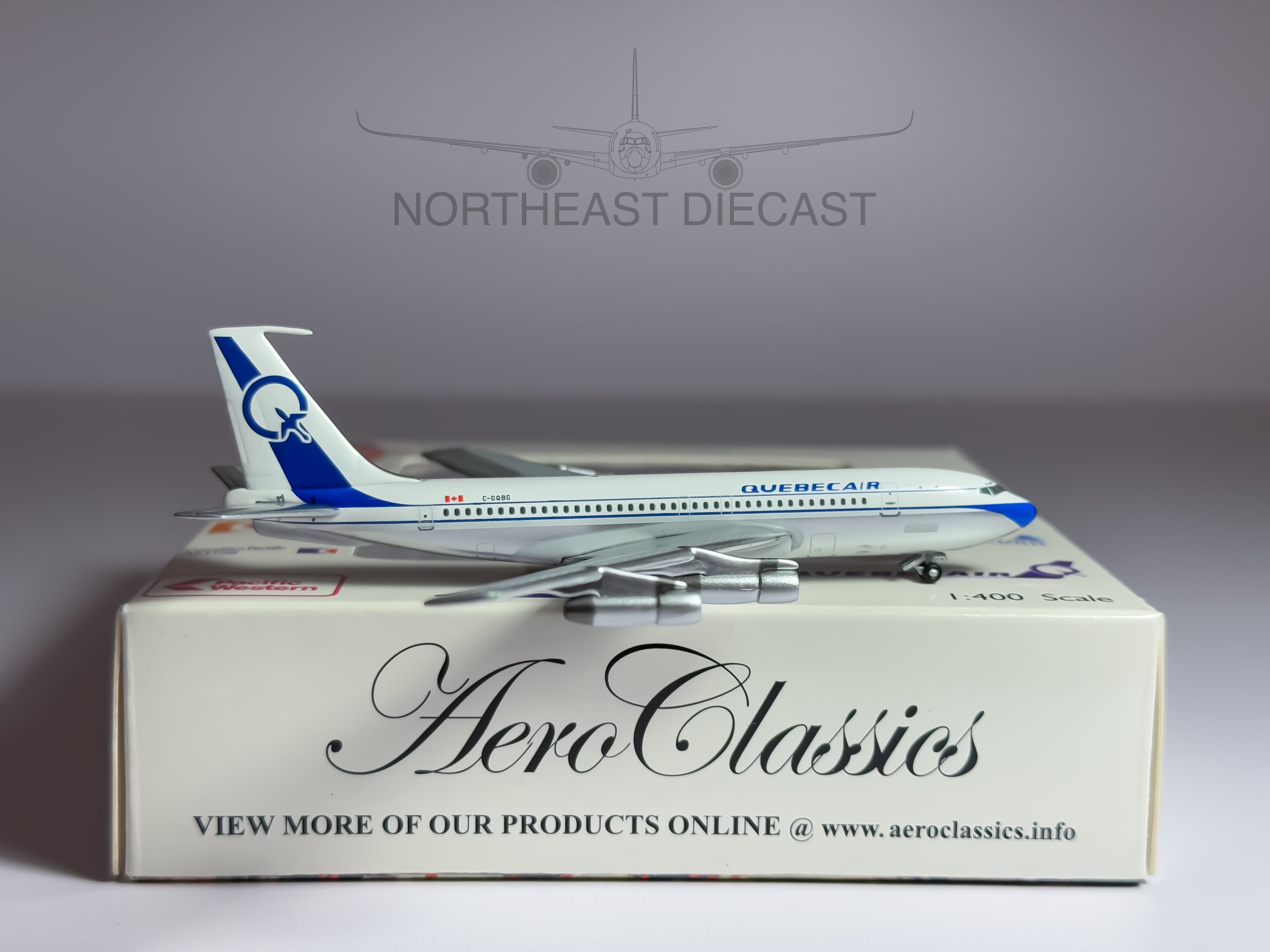 Quebecair Douglas DC-8-50F 1:400 Aeroclassics C-GQBG (AC419934)