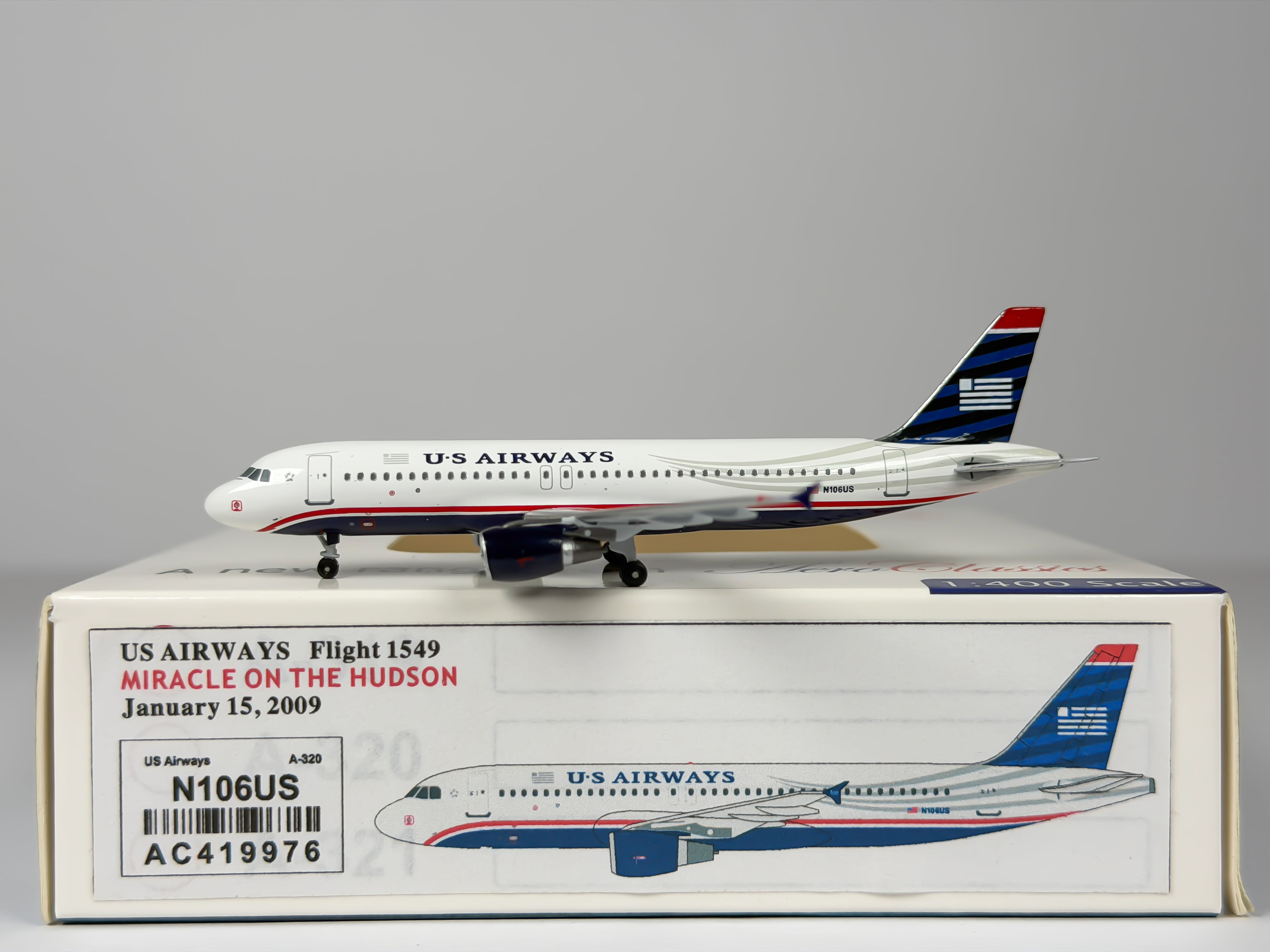 US Airways Airbus A320 1:400 Aeroclassics N106US (AC419976)