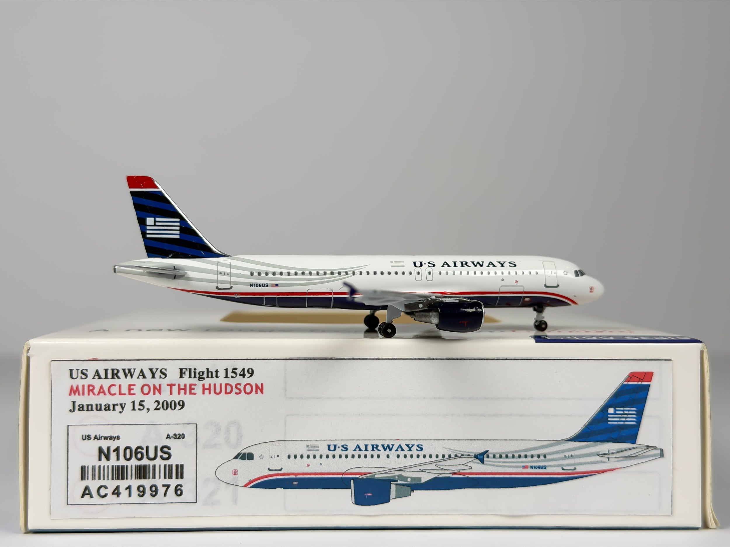 US Airways Airbus A320 1:400 Aeroclassics N106US (AC419976)