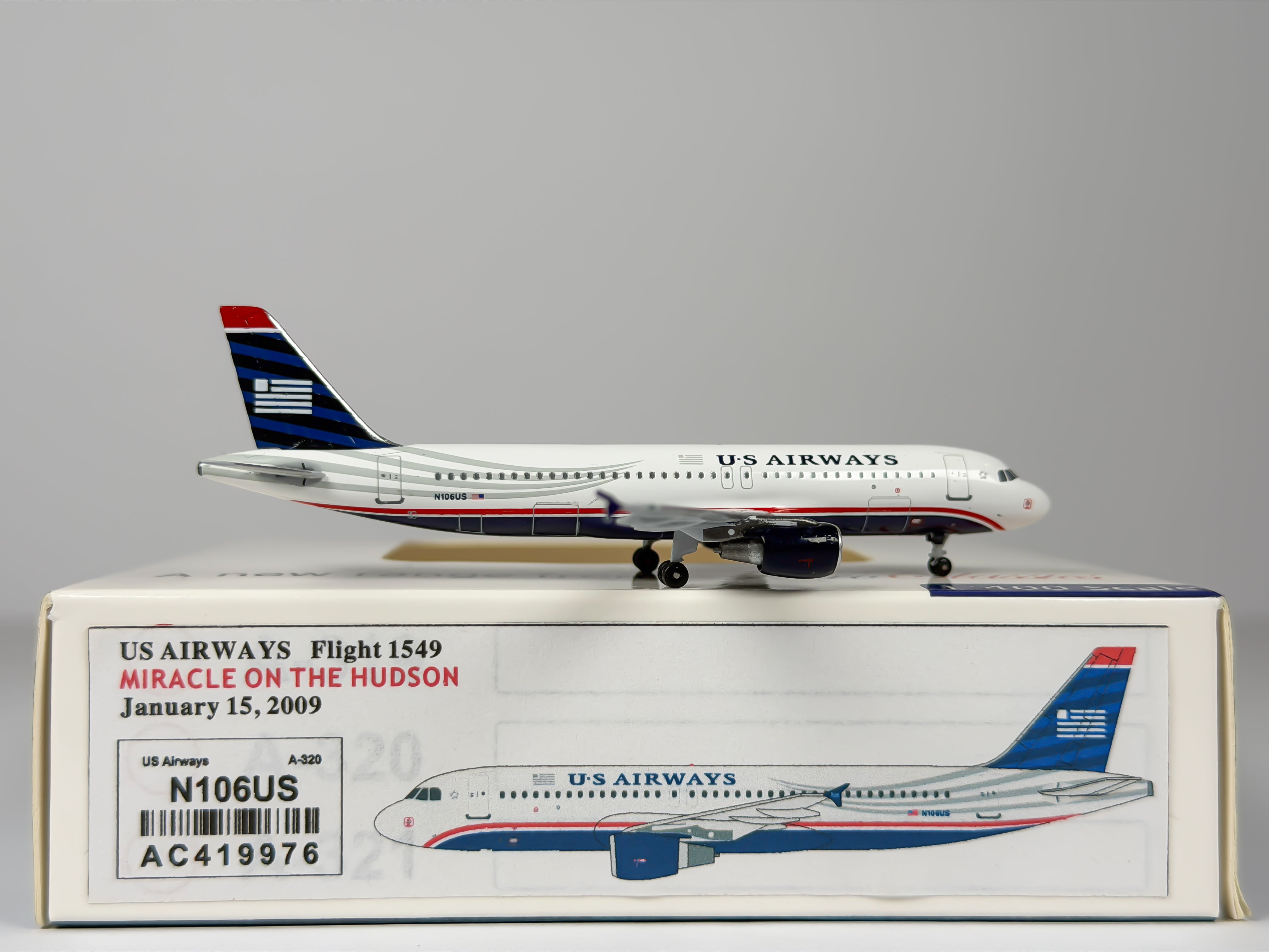 US Airways Airbus A320 1:400 Aeroclassics N106US (AC419976)