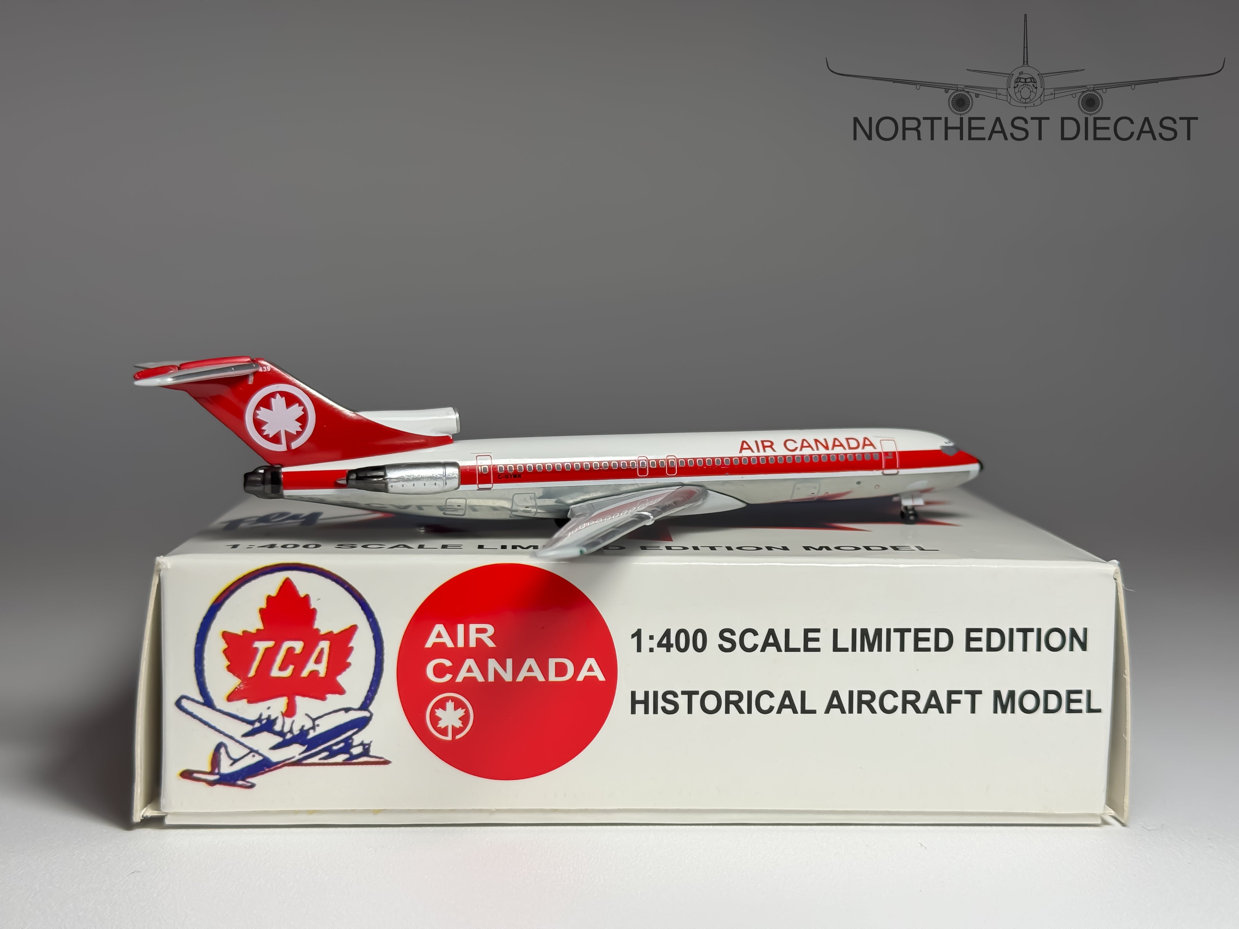 Air Canada Boeing 727-200 1:400 Diecast Aircraft - Aeroclassics