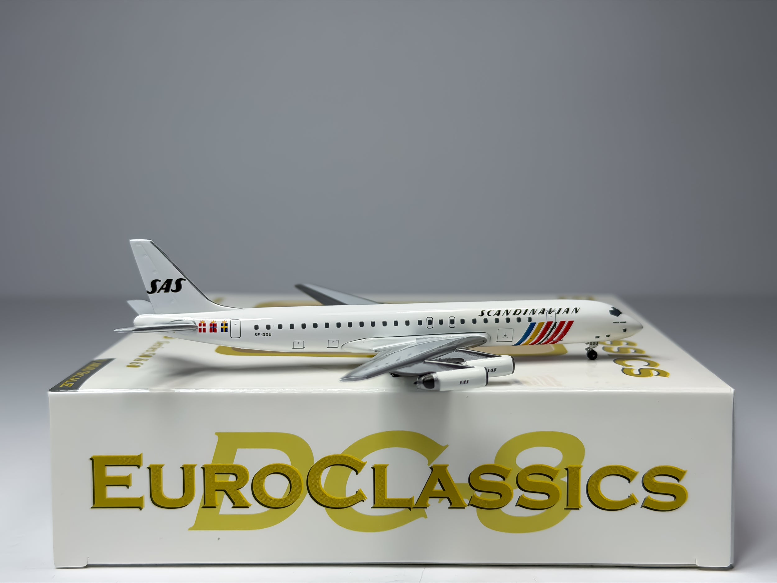 Scandinavian Airlines (SAS) Douglas DC-8-62 1:400 Aeroclassics SE-DDU (AC419998)