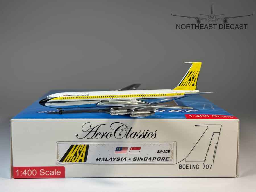Malaysia & Singapore Boeing 707-320 1:400 Aeroclassics 9M-AQB (AC9MAQB)