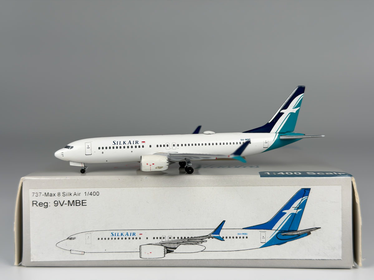 Silkair Boeing 737 MAX 8 1:400 Aeroclassics 9V-MBE (AC9VMBE)