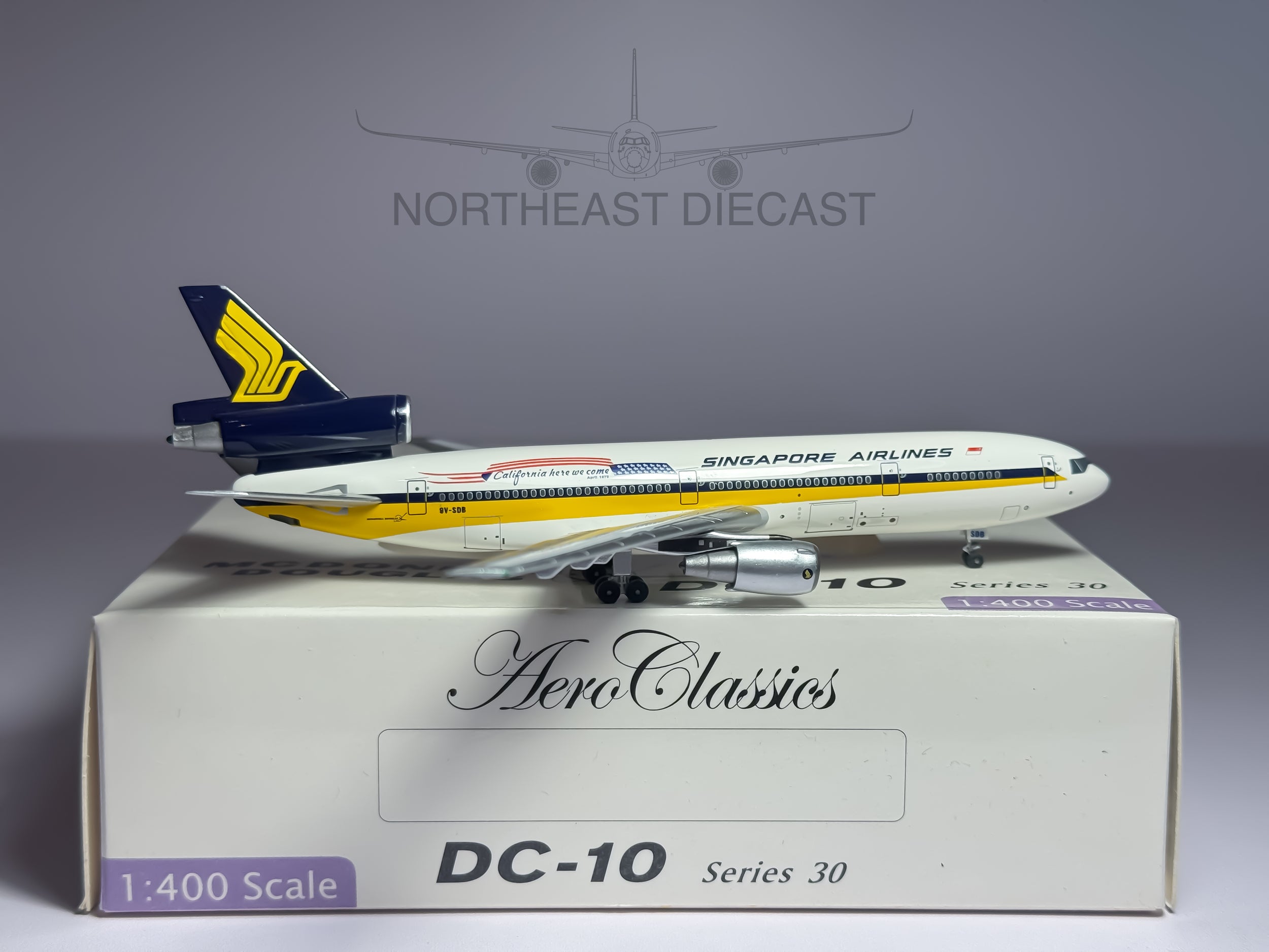 Singapore Airlines McDonnell Douglas DC-10-30 1:400 Aeroclassics 9V-SDB (AC9VSDB)