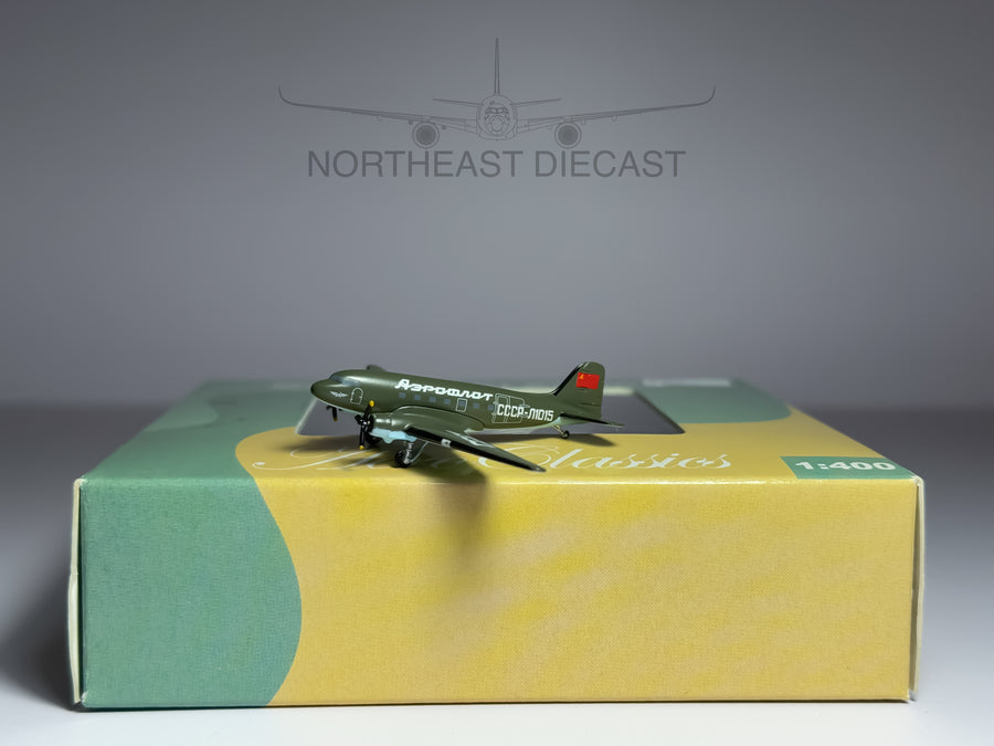 Aeroflot Lisunov Li-2 1:400 Aeroclassics CCCP-L1015 (ACAFL080)