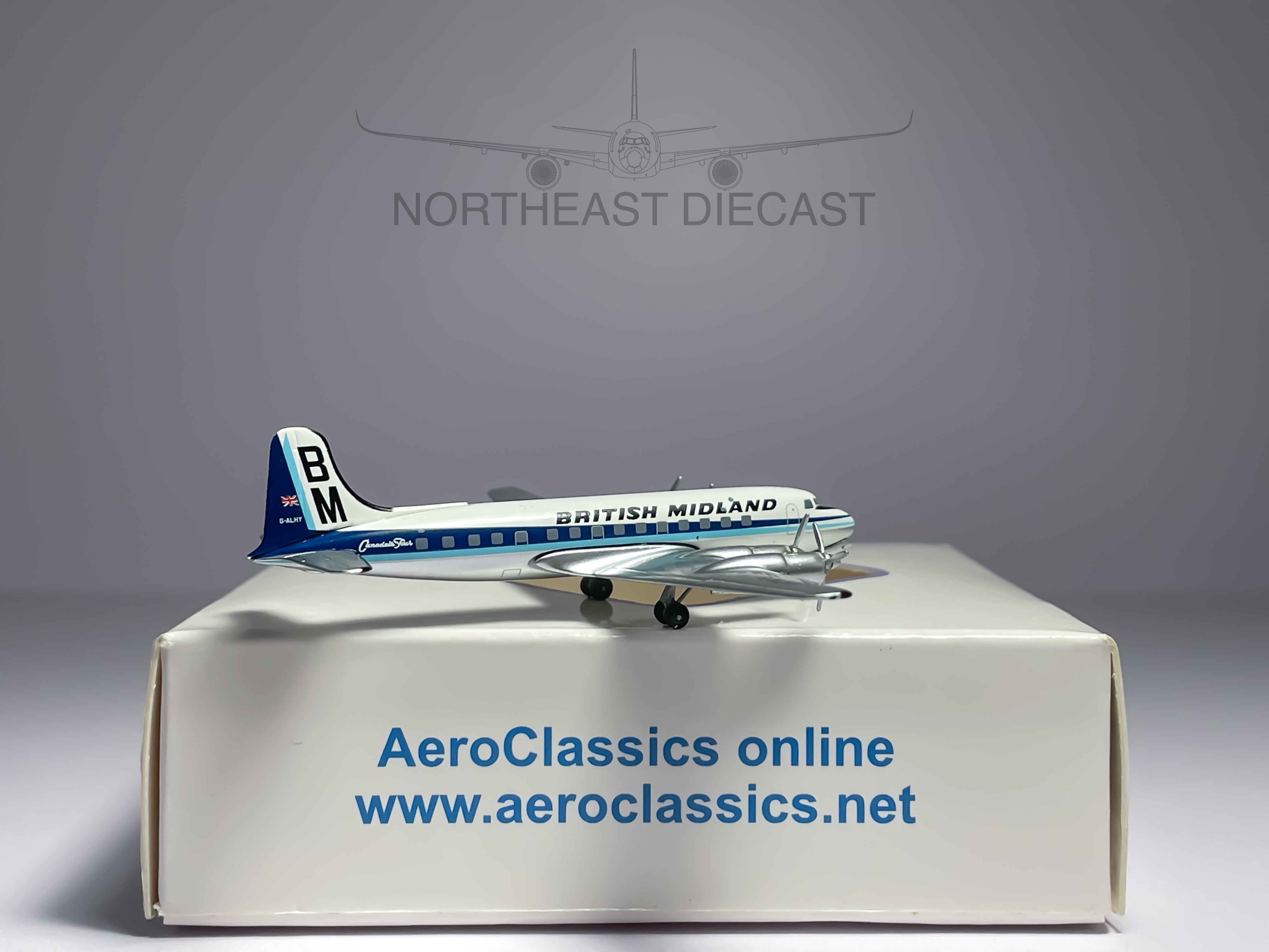 British Midland (BMI) Douglas DC-4 (Canadair C-4) 1:400 Aeroclassics G-ALHY (ACBMI1211)