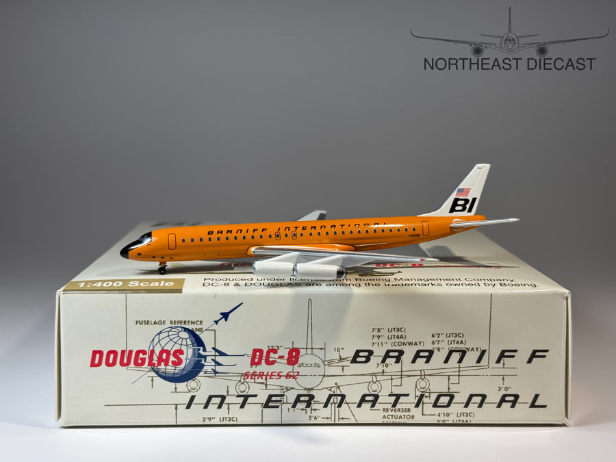 Braniff International Douglas DC-8-62 1:400 Aeroclassics N1809E (ACBNF0608A)
