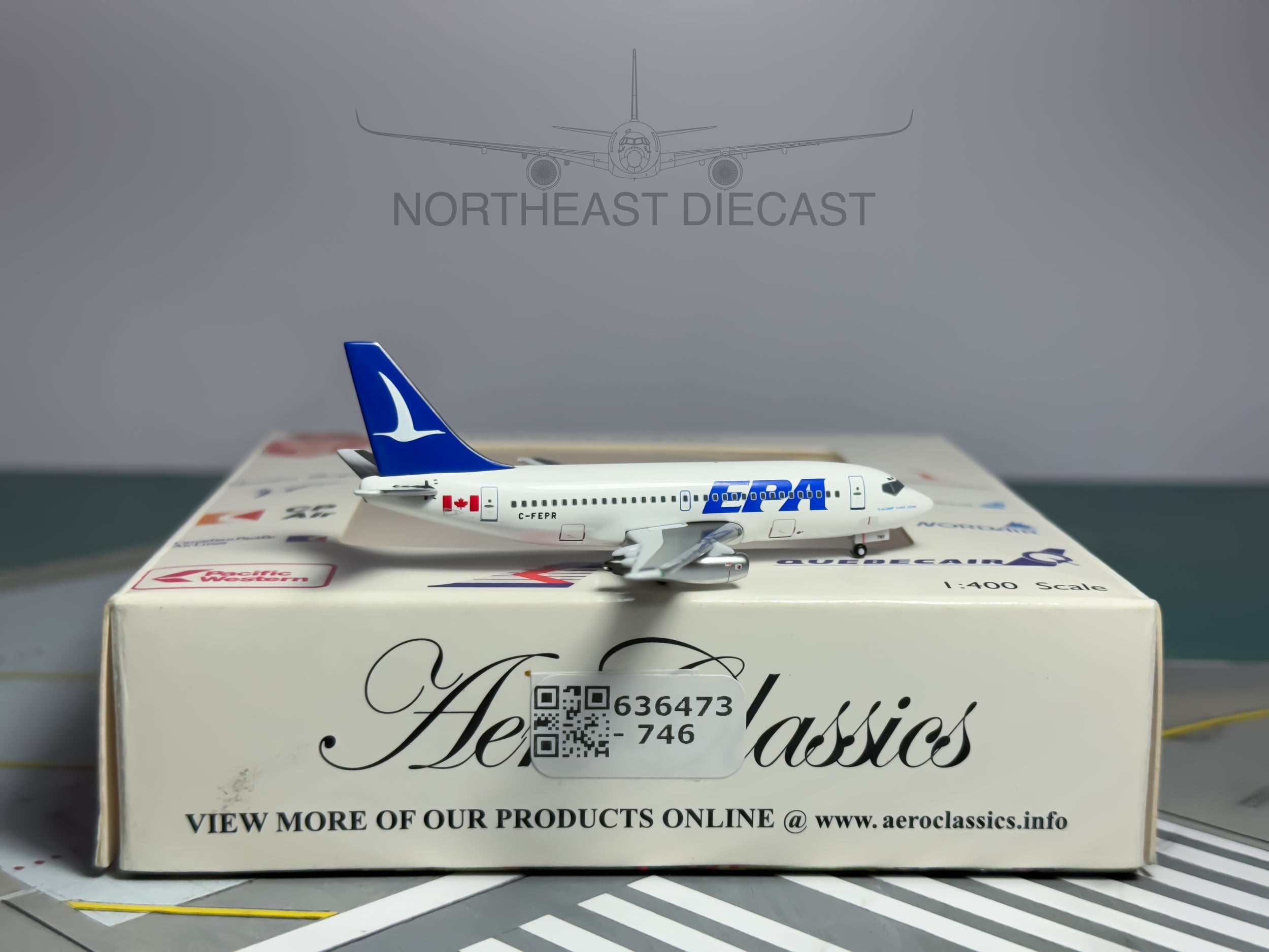 Eastern Provincial Airways Boeing 737-2EI 1:400 Aeroclassics C-FEPR (ACCFEPR)