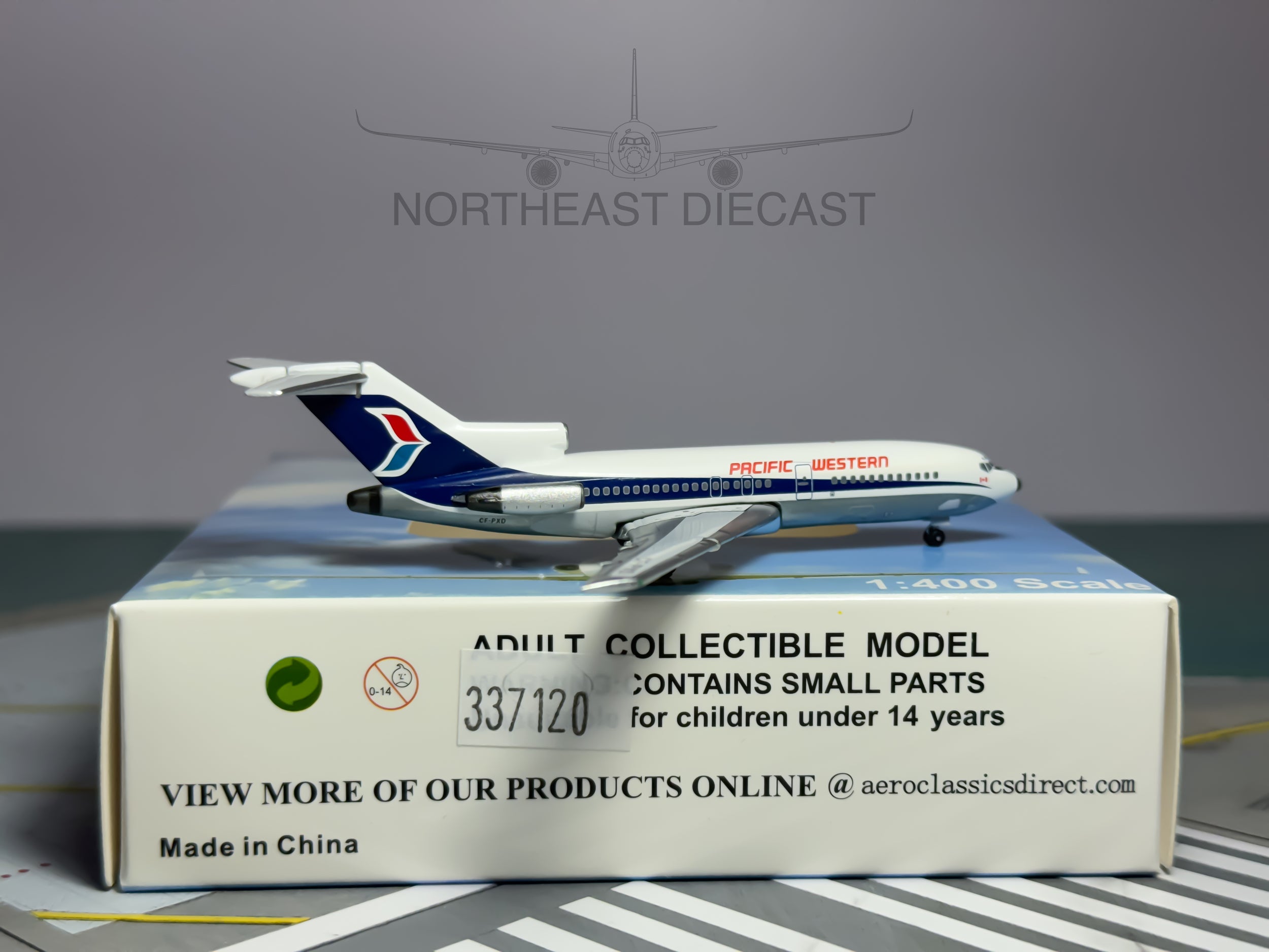 Pacific Western Airlines Boeing 727-100 1:400 Aeroclassics CF-PXD (ACCFPXD)