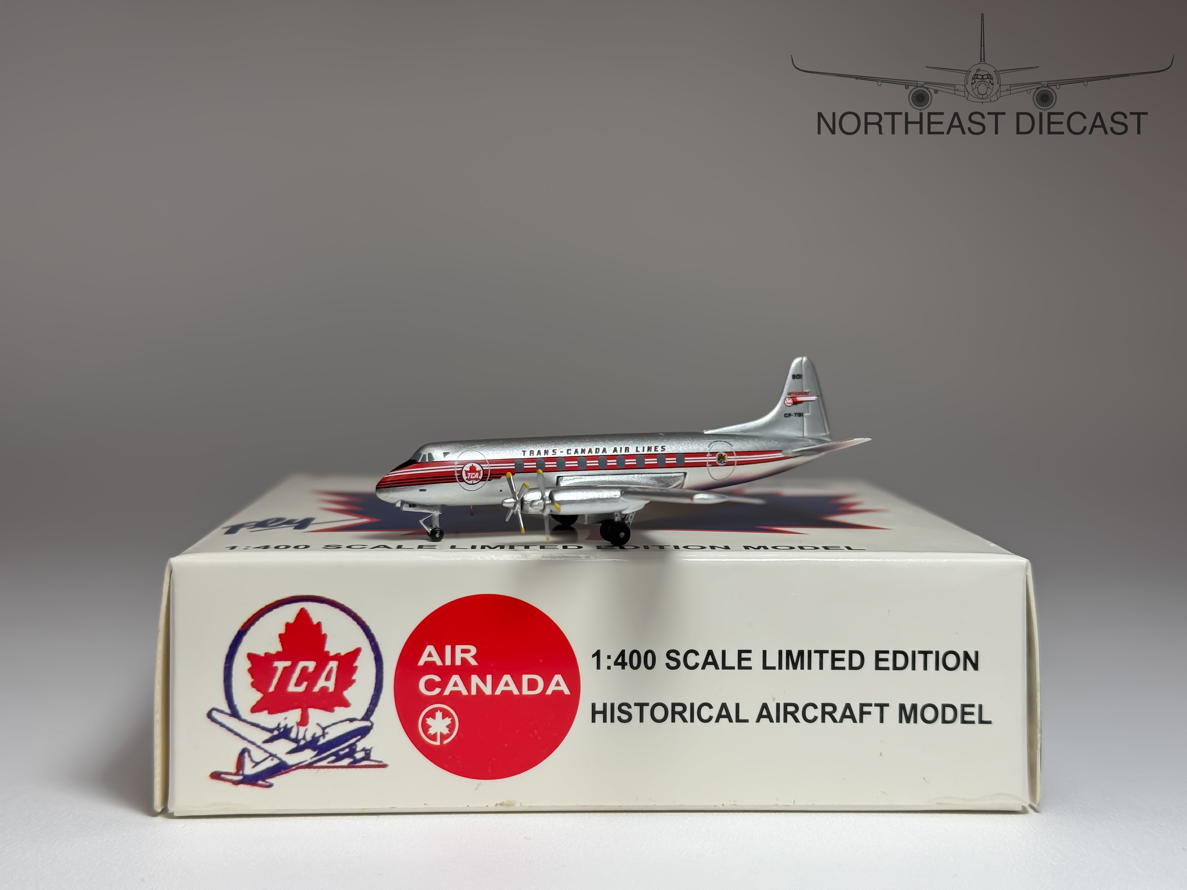 TCA Trans Canada Airlines Vickers Viscount 700 1:400 Aeroclassics CF-TGI (ACCFTGI)
