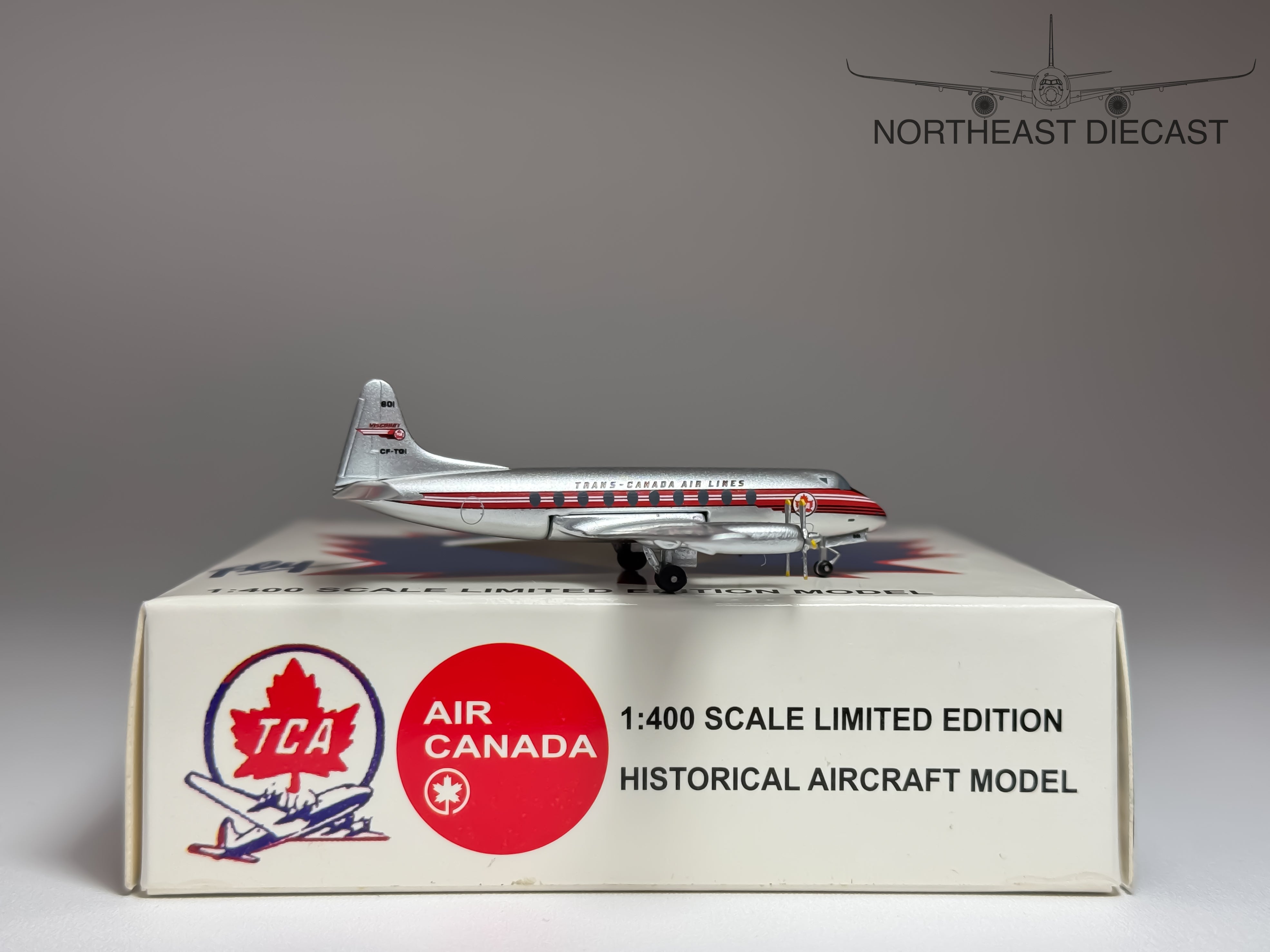 TCA Trans Canada Airlines Vickers Viscount 700 1:400 Aeroclassics CF-TGI (ACCFTGI)