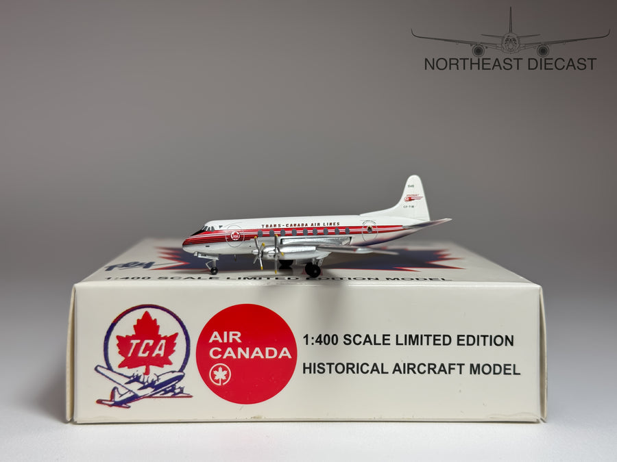 TCA Trans Canada Airlines Vickers Viscount 700 1:400 Aeroclassics CF-TIB (ACCFTIB)