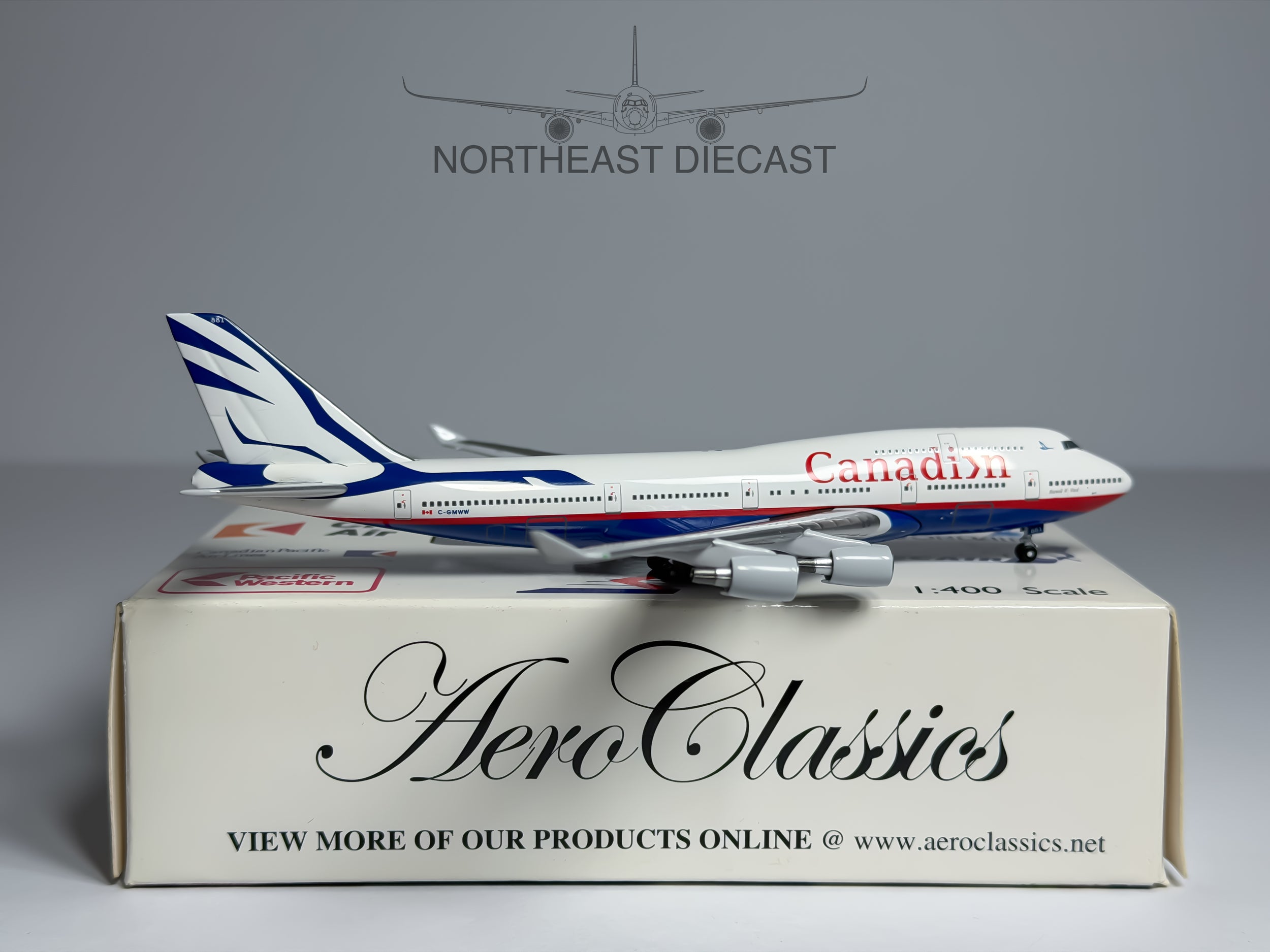 Canadian Boeing 747-400 1:400 Aeroclassics C-GMWW (ACCGMWW)
