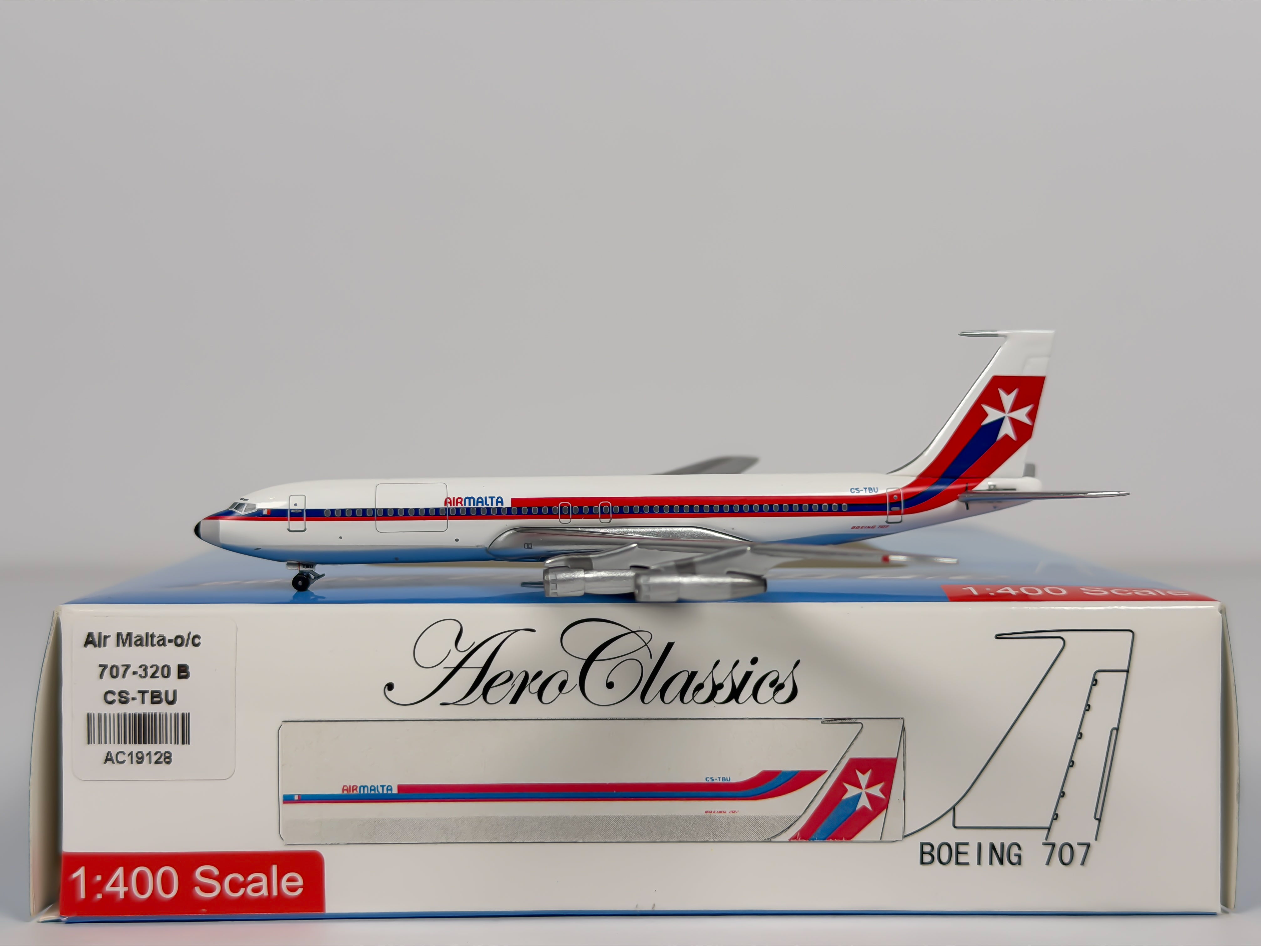 Air Malta Boeing 707-300 1:400 Aeroclassics CS-TBU (ACCSTBU)