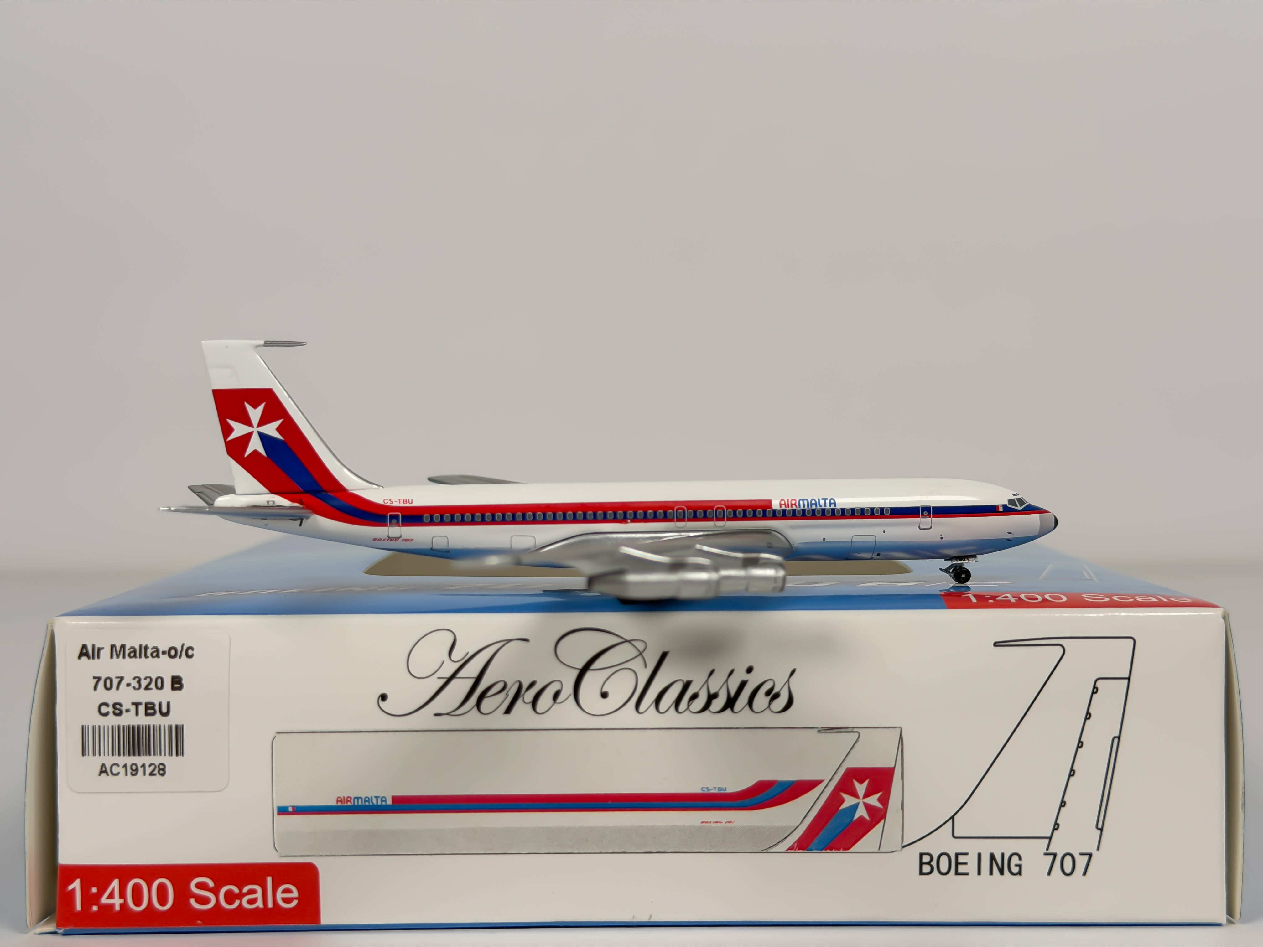 Air Malta Boeing 707-300 1:400 Aeroclassics CS-TBU (ACCSTBU)