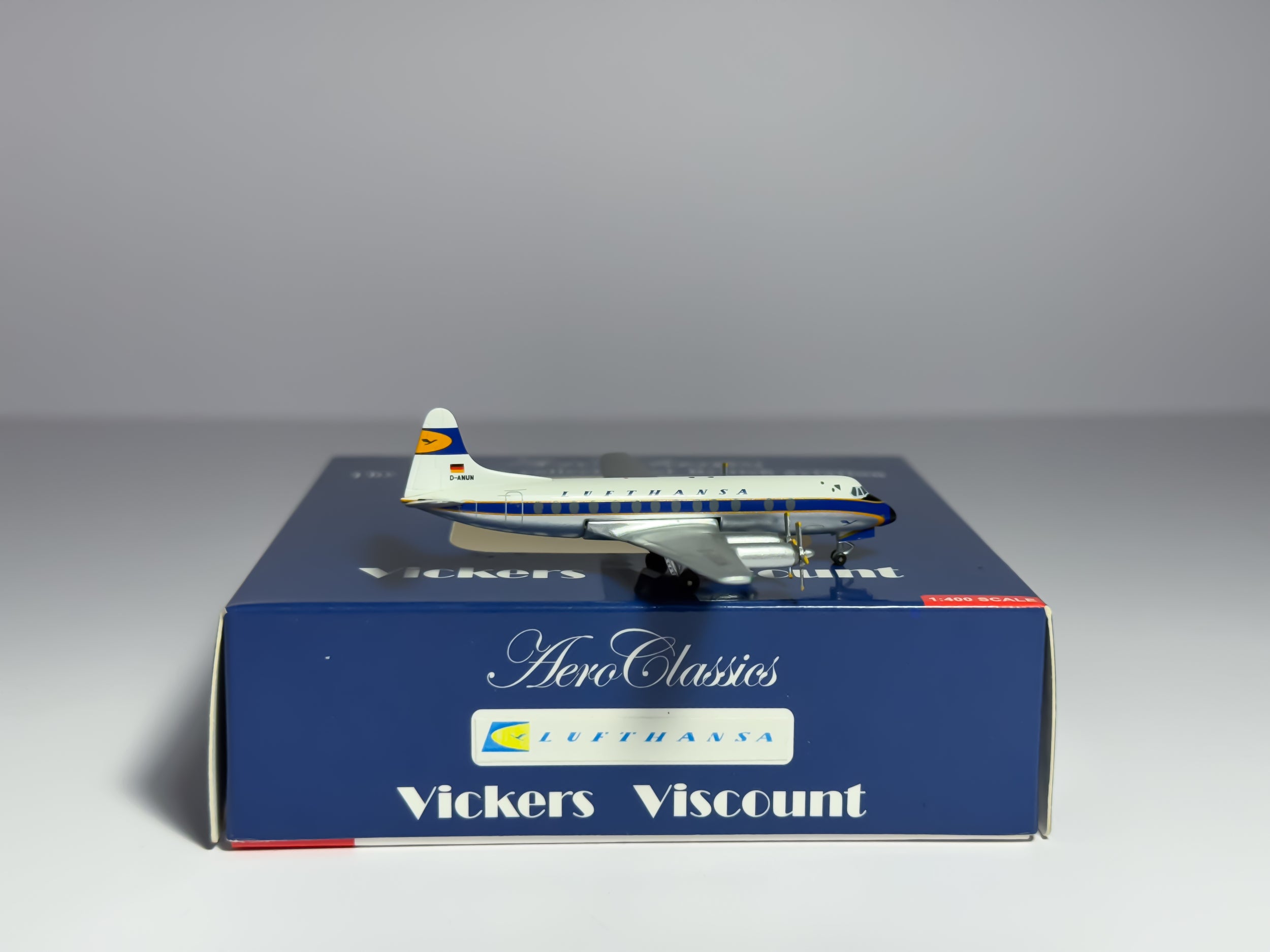 Lufthansa Vickers Viscount 800 1:400 Aeroclassics D-ANUN (ACDANUN)