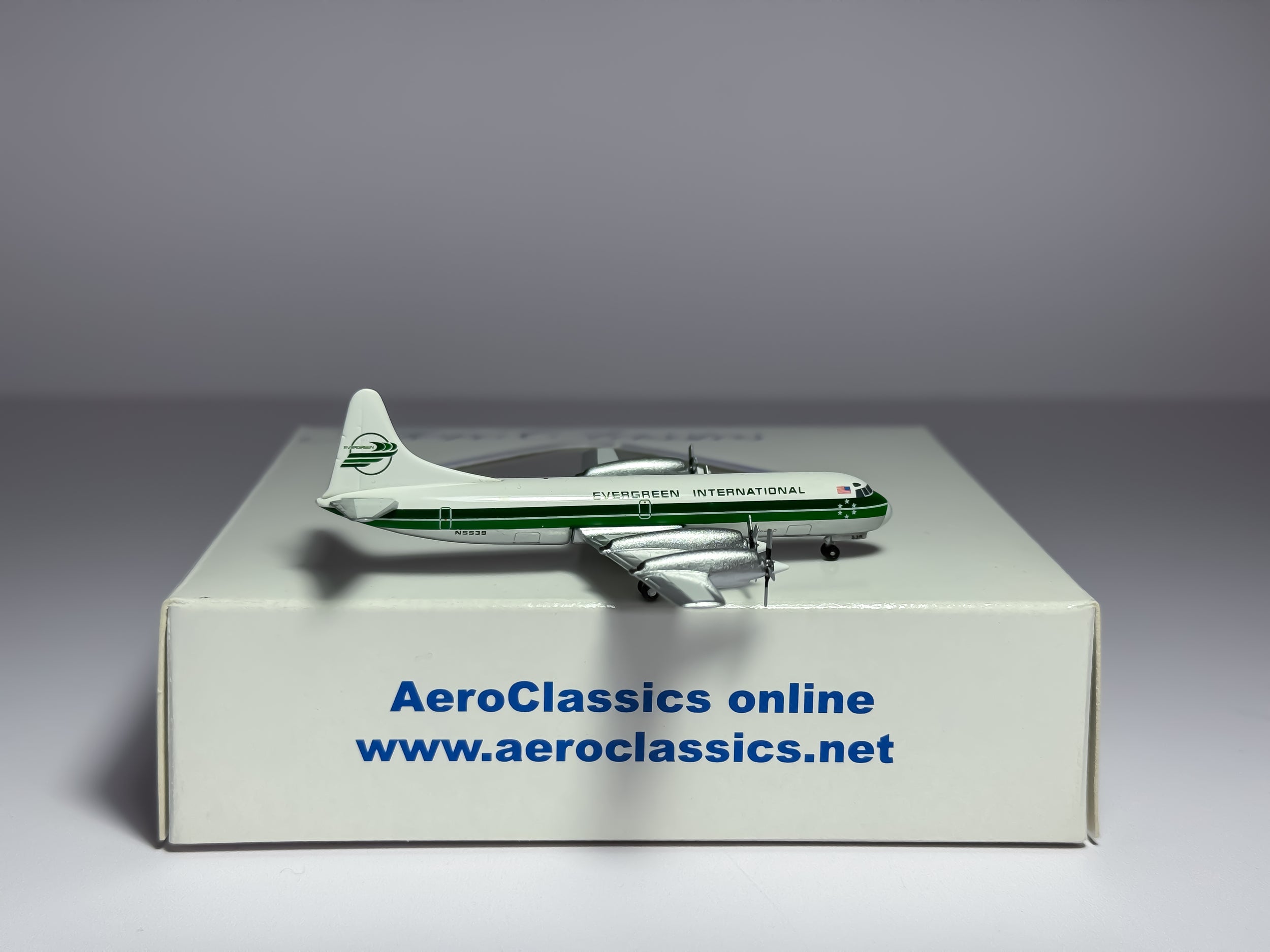 Evergreen International Lockheed L-188 Electra 1:400 Aeroclassics N5539 (ACEIA042)