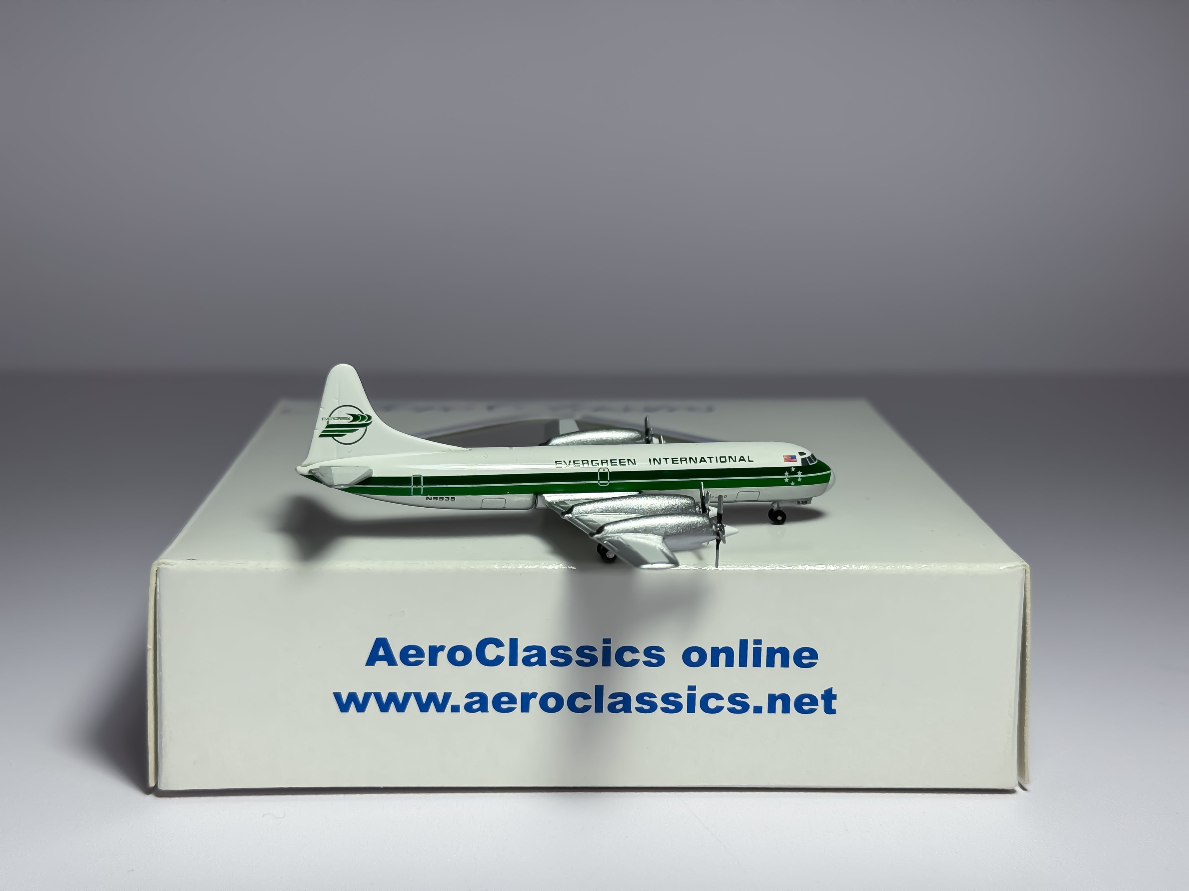 Evergreen International Lockheed L-188 Electra 1:400 Aeroclassics N5539 (ACEIA042)